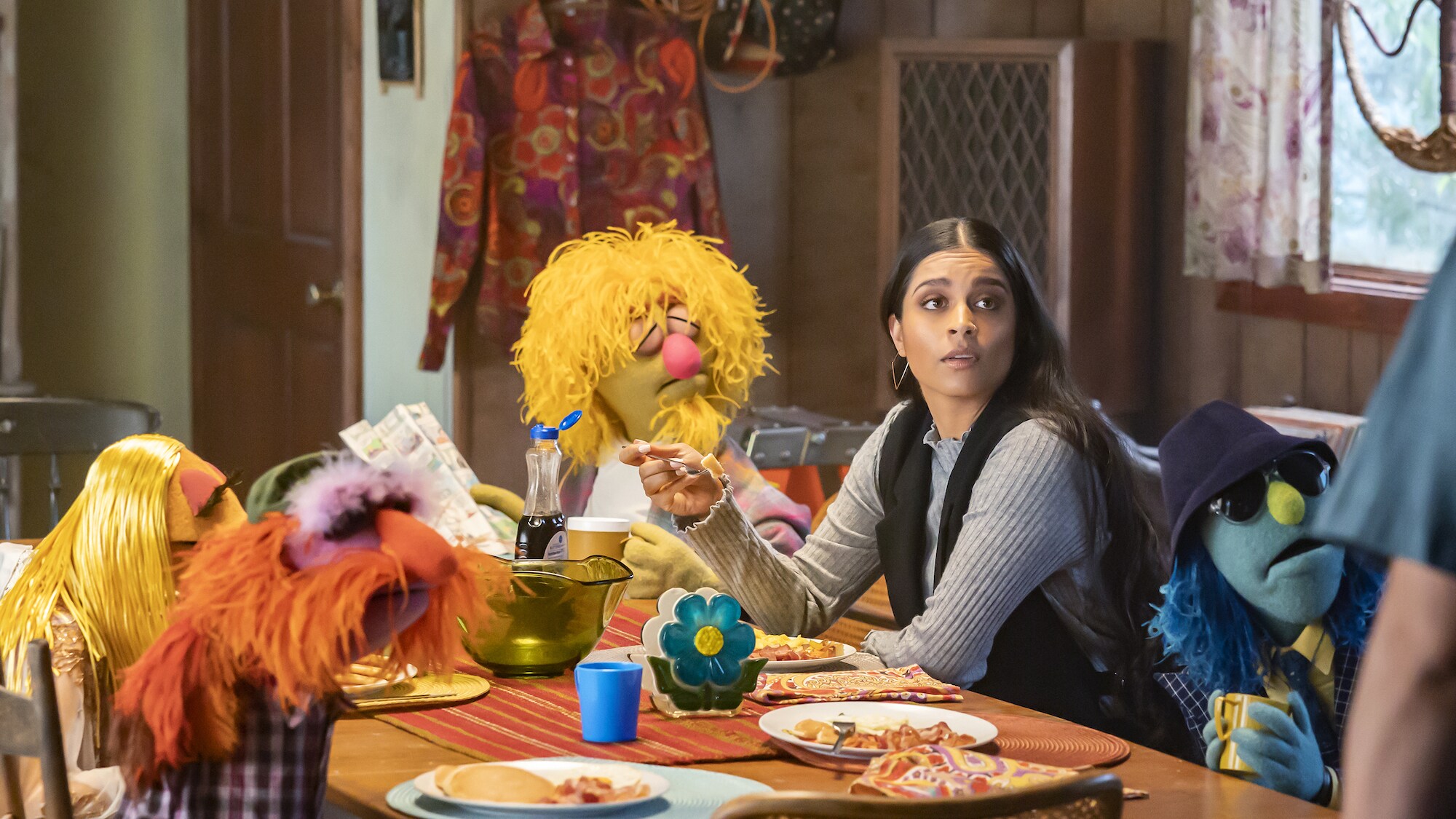 THE MUPPETS MAYHEM - “Track 4: The Times They Are A-Changin” (Disney/Mitch Haaseth) JANICE, FLOYD PEPPER, LIPS, LILLY SINGH, ZOOT