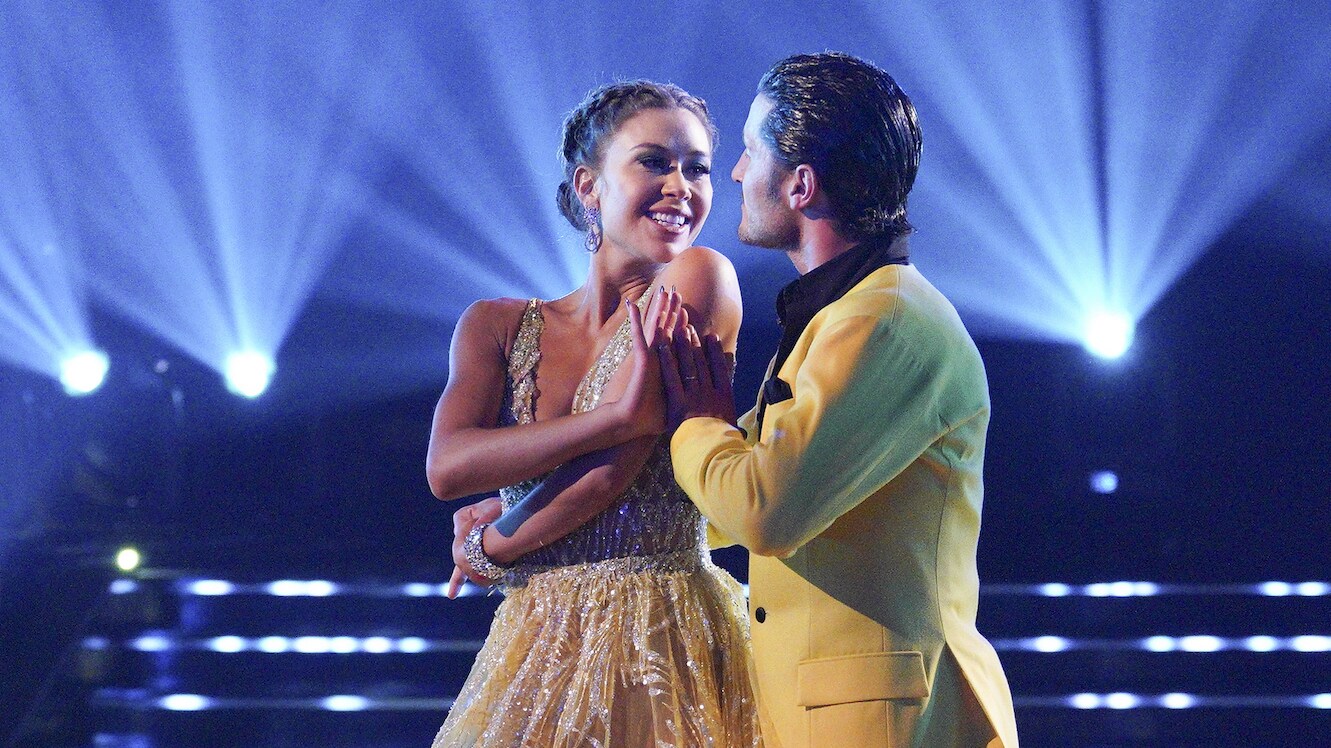 DANCING WITH THE STARS - “Elvis Night” –  The 15 remaining couples “Can’t Help Falling in Love” with Elvis this week as they take on all-new dance styles to music by The King of Rock ‘n’ Roll. Week two of the mirorrball competition will stream live MONDAY, SEPT. 26 (8:00pm ET / 5:00pm PT), on Disney+. (ABC/Christopher Willard) GABBY WINDEY, VAL CHMERKOVSKIY