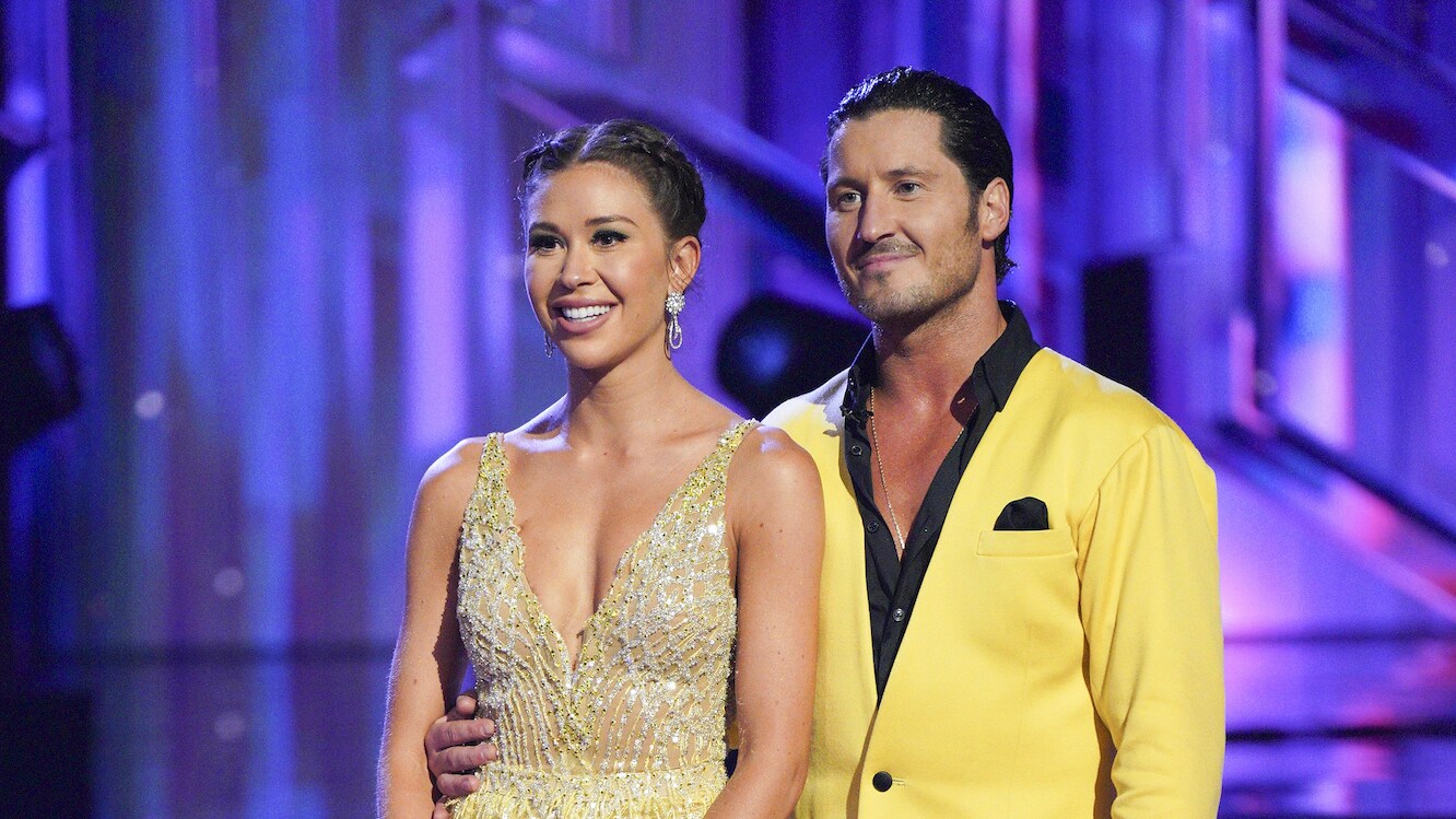 DANCING WITH THE STARS - “Elvis Night” –  The 15 remaining couples “Can’t Help Falling in Love” with Elvis this week as they take on all-new dance styles to music by The King of Rock ‘n’ Roll. Week two of the mirorrball competition will stream live MONDAY, SEPT. 26 (8:00pm ET / 5:00pm PT), on Disney+. (ABC/Christopher Willard) GABBY WINDEY, VAL CHMERKOVSKIY