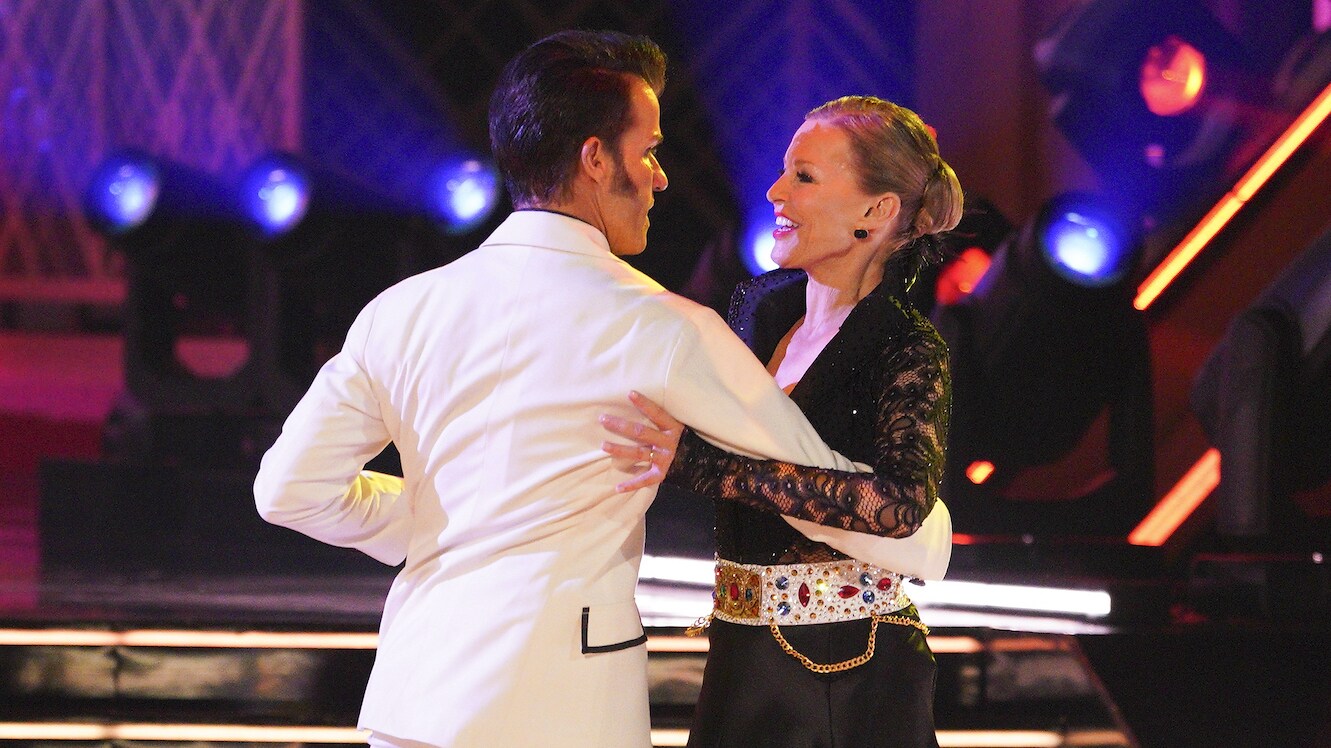 DANCING WITH THE STARS - “Elvis Night” –  The 15 remaining couples “Can’t Help Falling in Love” with Elvis this week as they take on all-new dance styles to music by The King of Rock ‘n’ Roll. Week two of the mirorrball competition will stream live MONDAY, SEPT. 26 (8:00pm ET / 5:00pm PT), on Disney+. (ABC/Christopher Willard) LOUIS VAN AMSTEL, CHERYL LADD