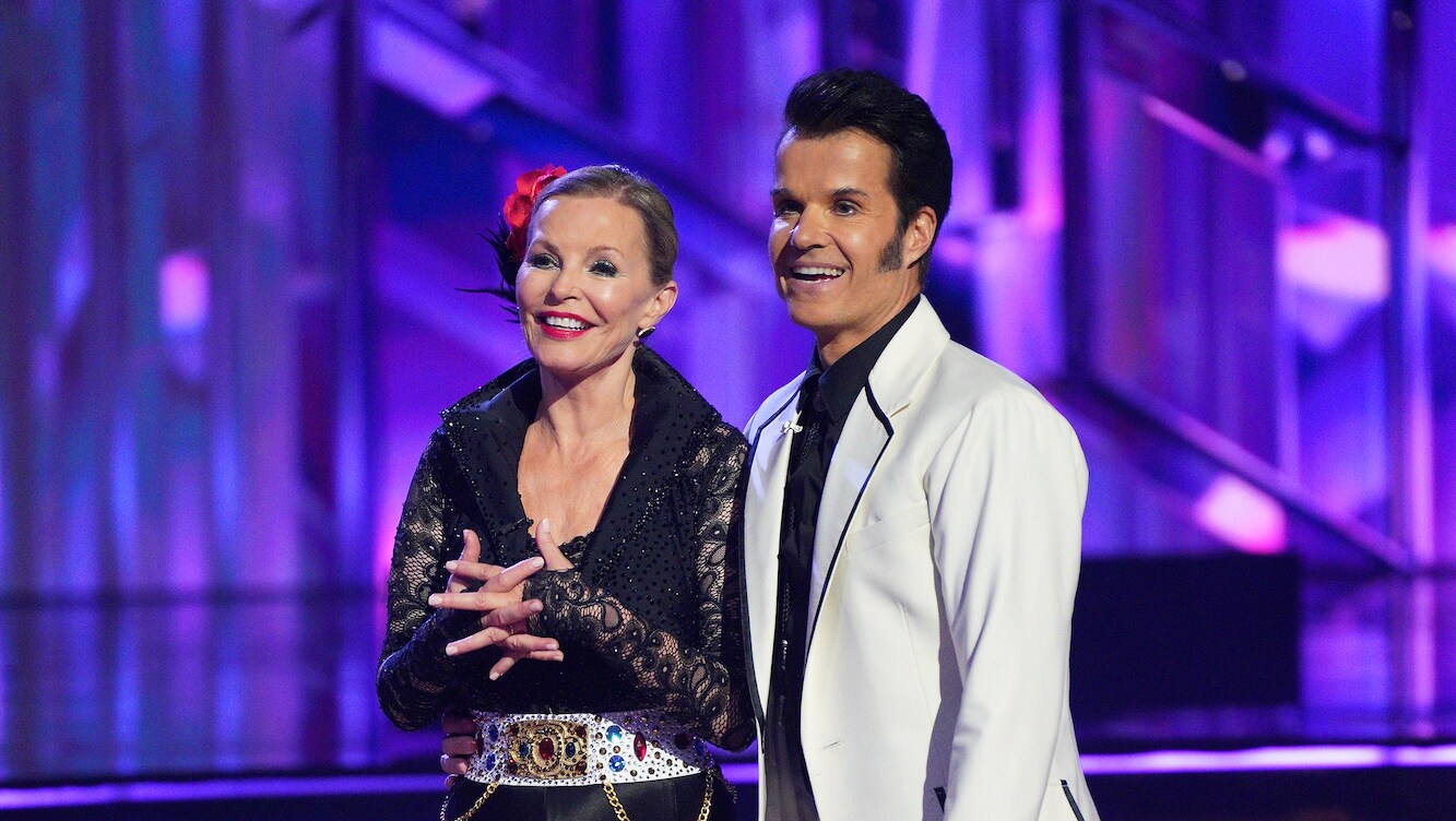 DANCING WITH THE STARS - “Elvis Night” –  The 15 remaining couples “Can’t Help Falling in Love” with Elvis this week as they take on all-new dance styles to music by The King of Rock ‘n’ Roll. Week two of the mirorrball competition will stream live MONDAY, SEPT. 26 (8:00pm ET / 5:00pm PT), on Disney+. (ABC/Christopher Willard) CHERYL LADD, LOUIS VAN AMSTEL