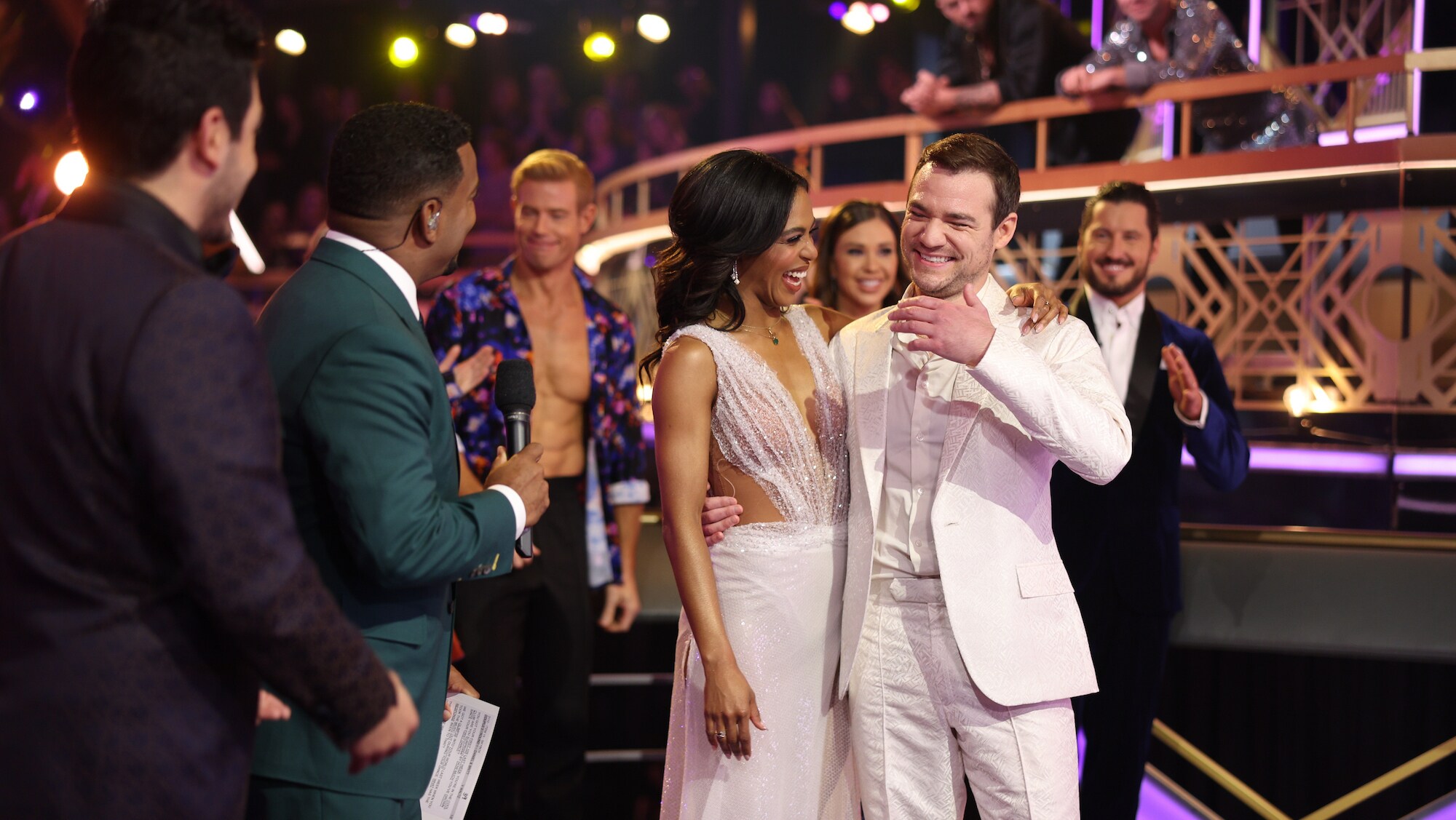 DANCING WITH THE STARS - “Semi-Finals” – The mirrorball competition heats up as the six remaining contestants head into the “Semi-Finals.” Each couple will perform two all-new routines as they fight for a spot in the finale. A new episode of “Dancing with the Stars” will stream live MONDAY, NOV. 14 (8:00pm ET / 5:00pm PT), on Disney+. (ABC/Raymond Liu) BRITT STEWART, DANIEL DURANT