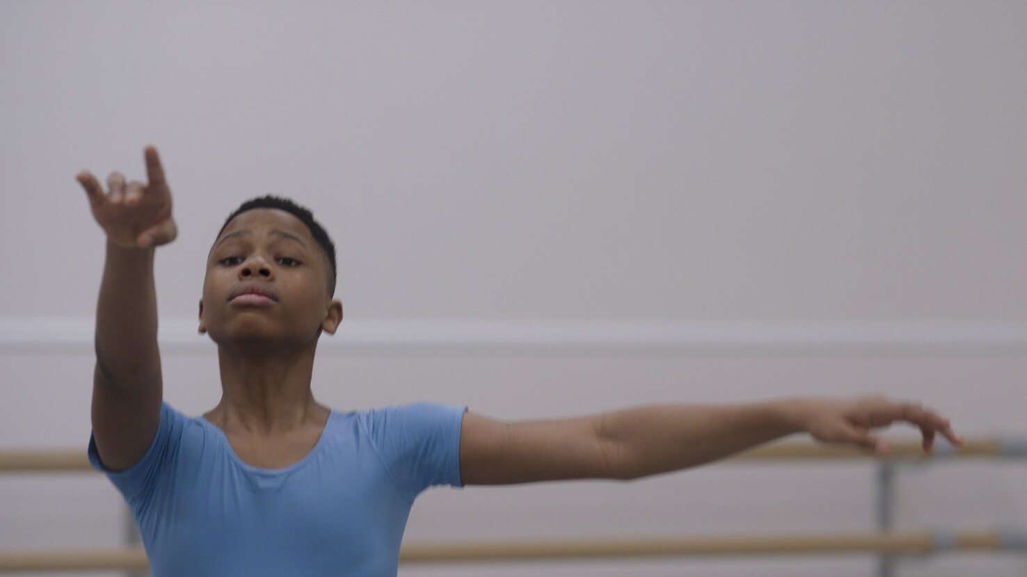 MADU - Anthony Madu practices for the Elmhurst Ballet School of Birmingham Royal Ballet's summer dance show. (Disney)