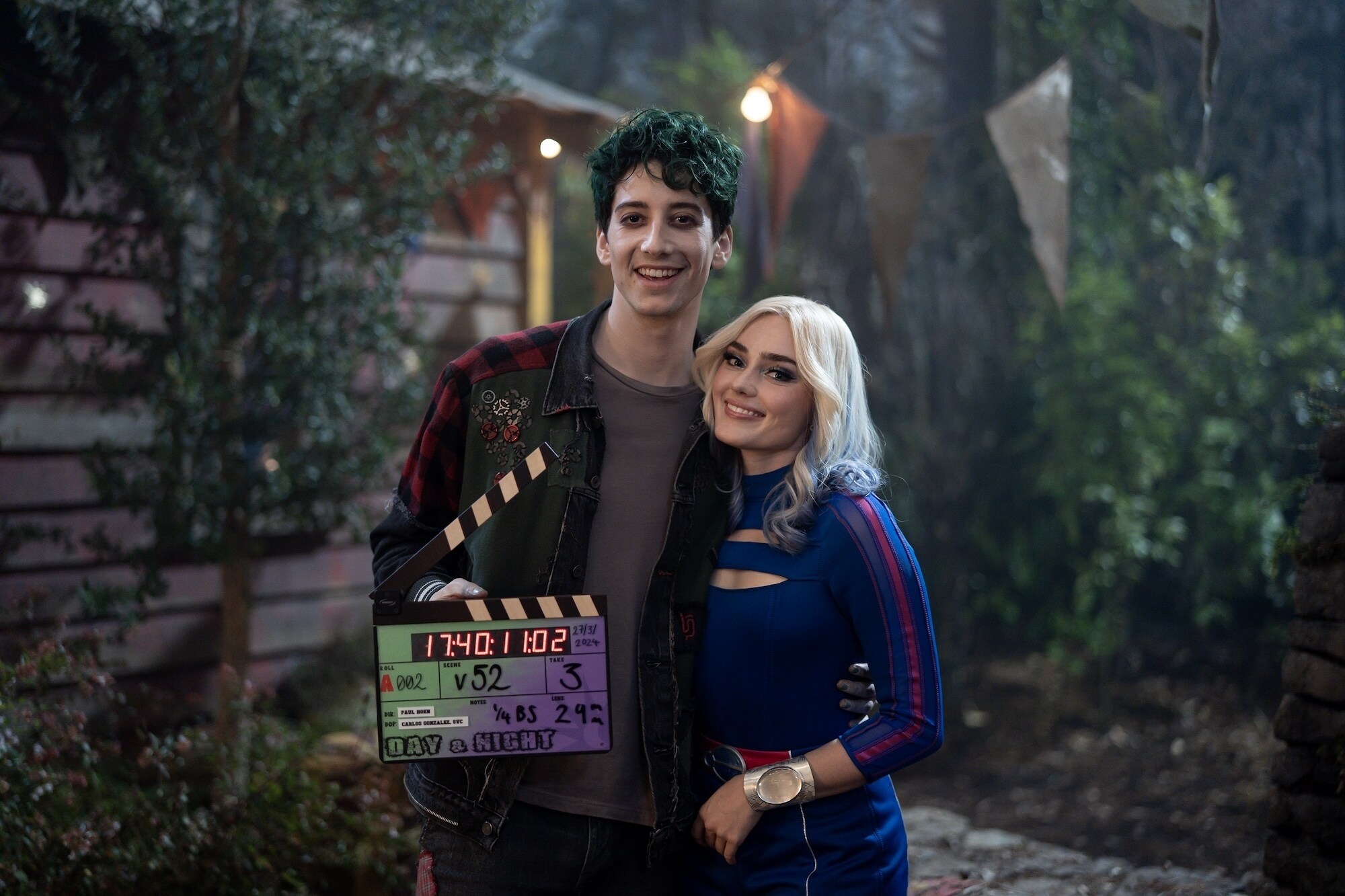 ZOMBIES 4: DAWN OF THE VAMPIRES - (Disney/Matt Klitscher) MILO MANHEIM, MEG DONNELLY