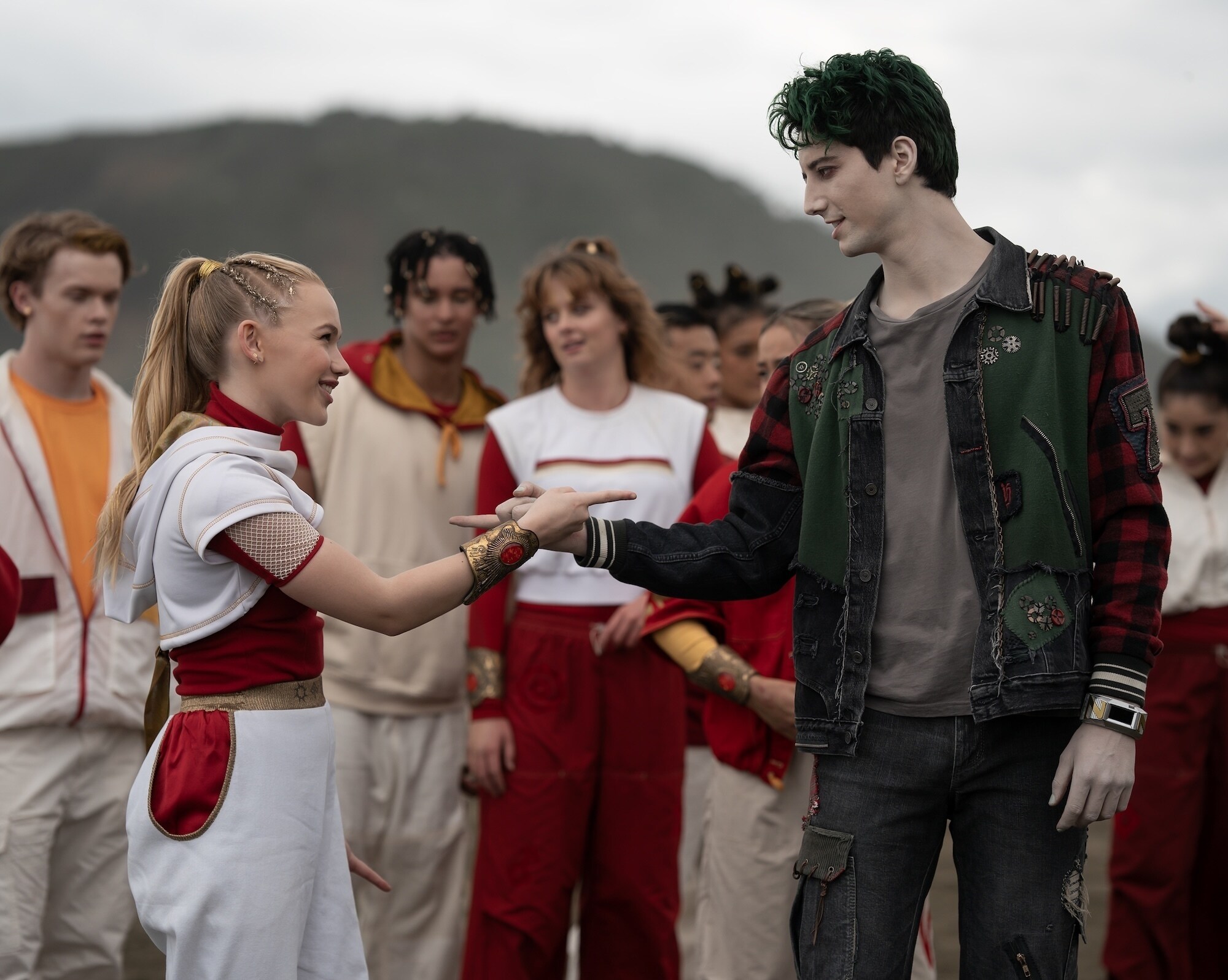 ZOMBIES 4: DAWN OF THE VAMPIRES -  (Disney/Matt Klitscher) FREYA SKYE, MILO MANHEIM