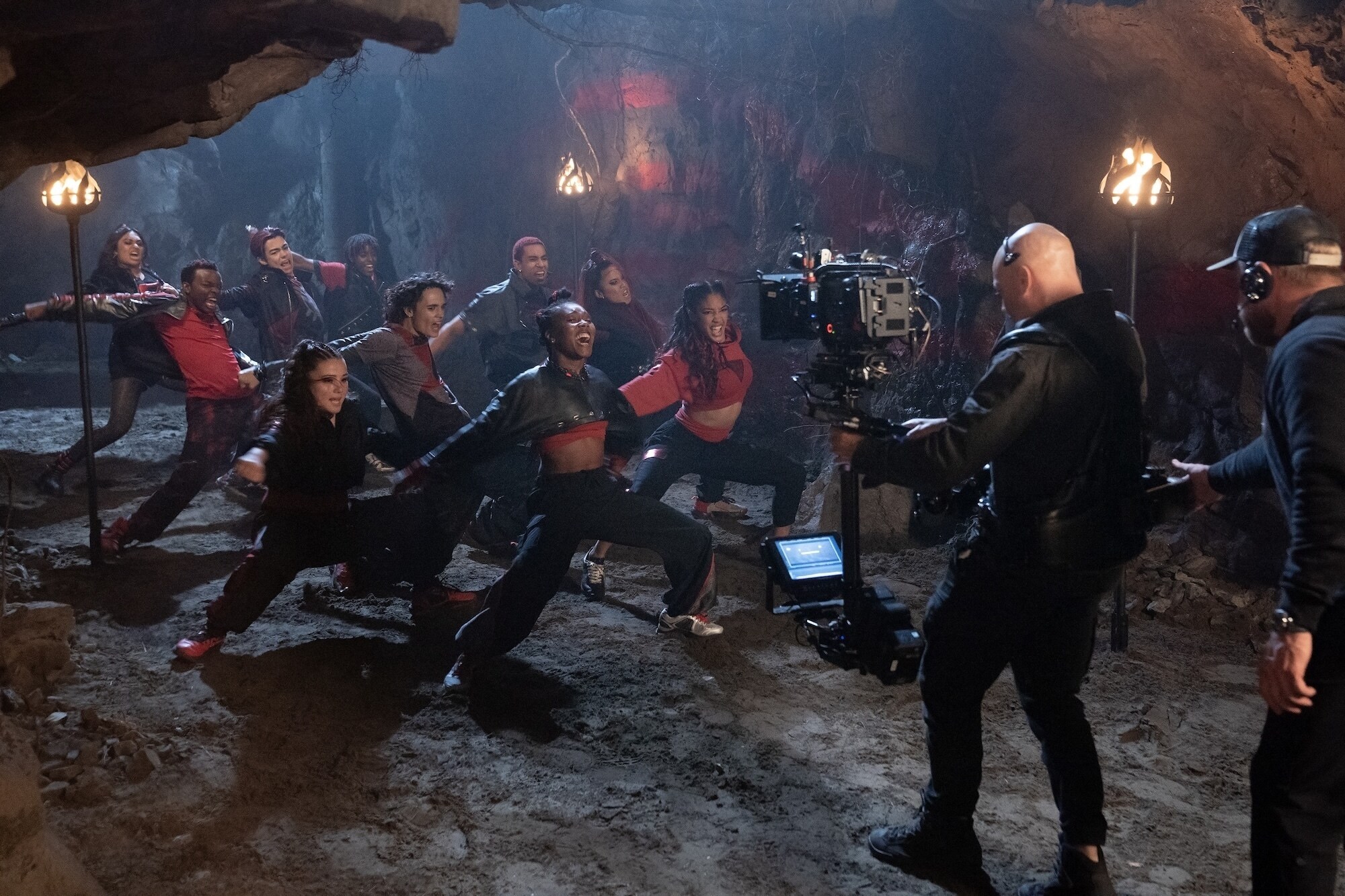 ZOMBIES 4: DAWN OF THE VAMPIRES -  (Disney/Matt Klitscher) SWAYAM BHATIA, MALACHI BARTON, MEKONNEN KNIFE
