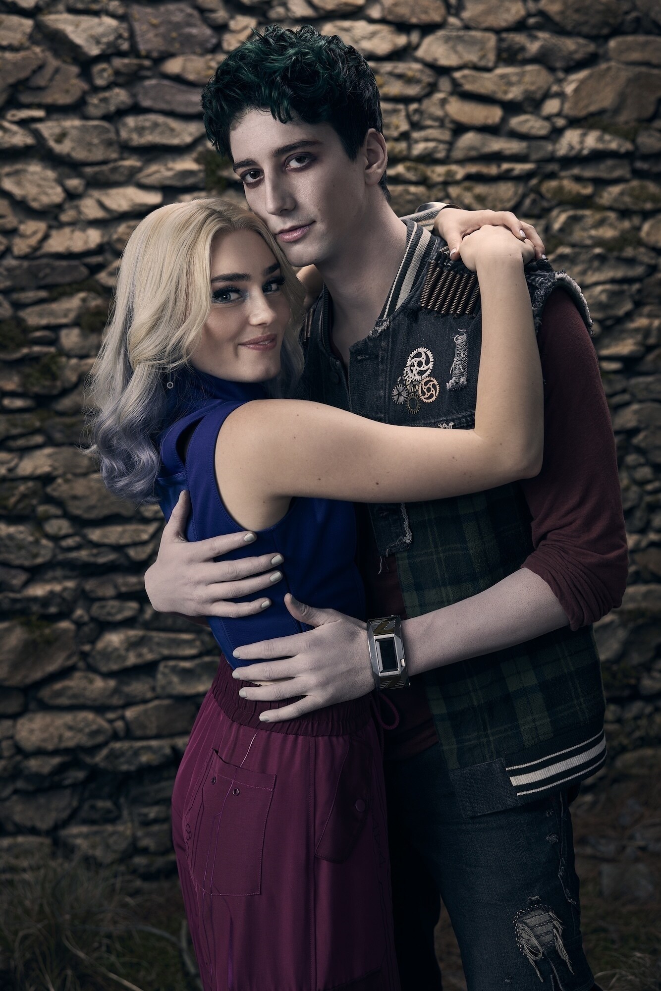 ZOMBIES 4: DAWN OF THE VAMPIRES - Disney’s “Zombies 4: Dawn of the Vampires” stars Milo Manheim as Zed and Meg Donnelly as Addison. (Disney/Justin Stephens) 