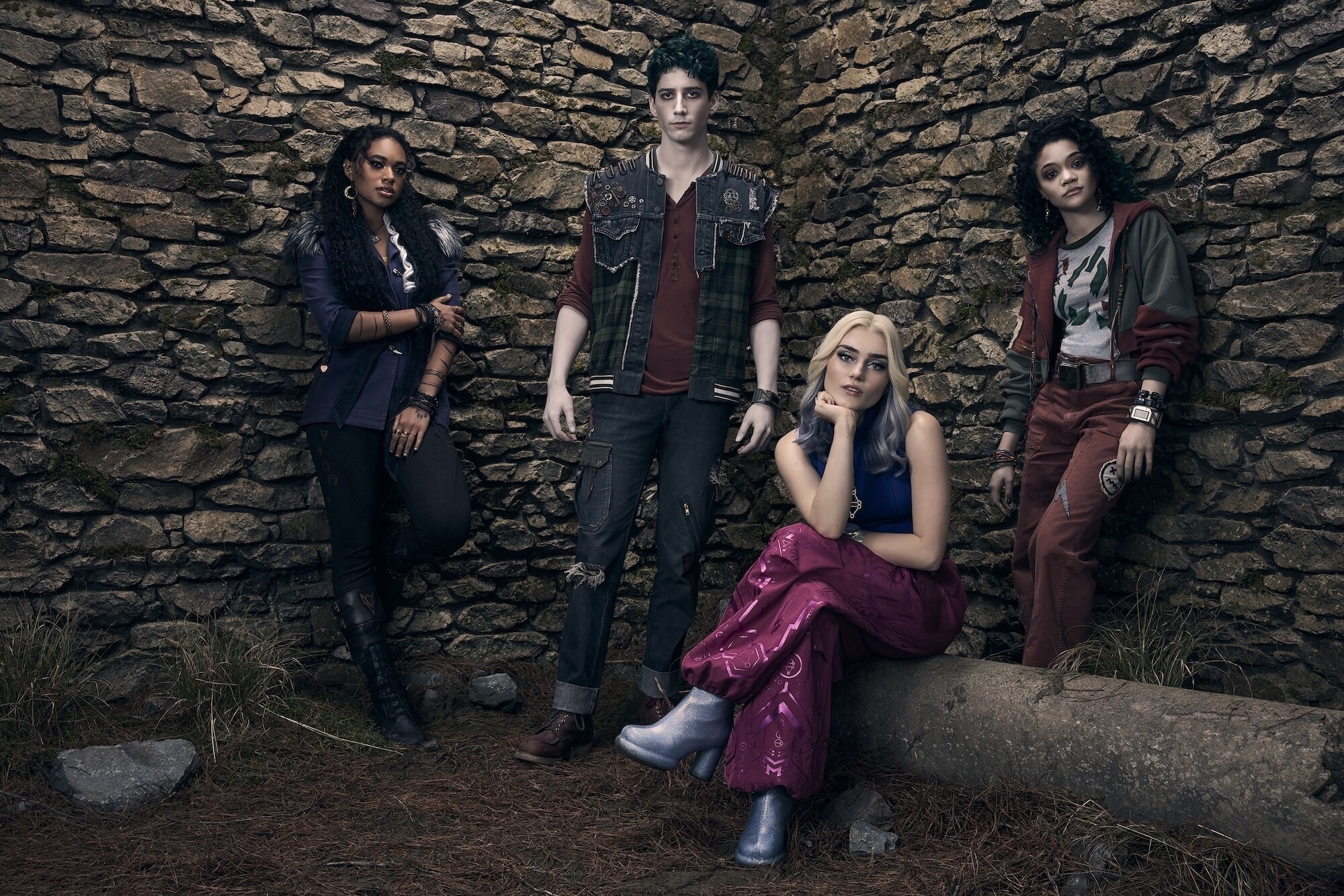 ZOMBIES 4: DAWN OF THE VAMPIRES - Disney’s “Zombies 4: Dawn of the Vampires” stars Milo Manheim as Zed, Meg Donnelly as Addison, Chandler Kinney as Willa and Kylee Russell as Eliza. (Disney/Justin Stephens) 