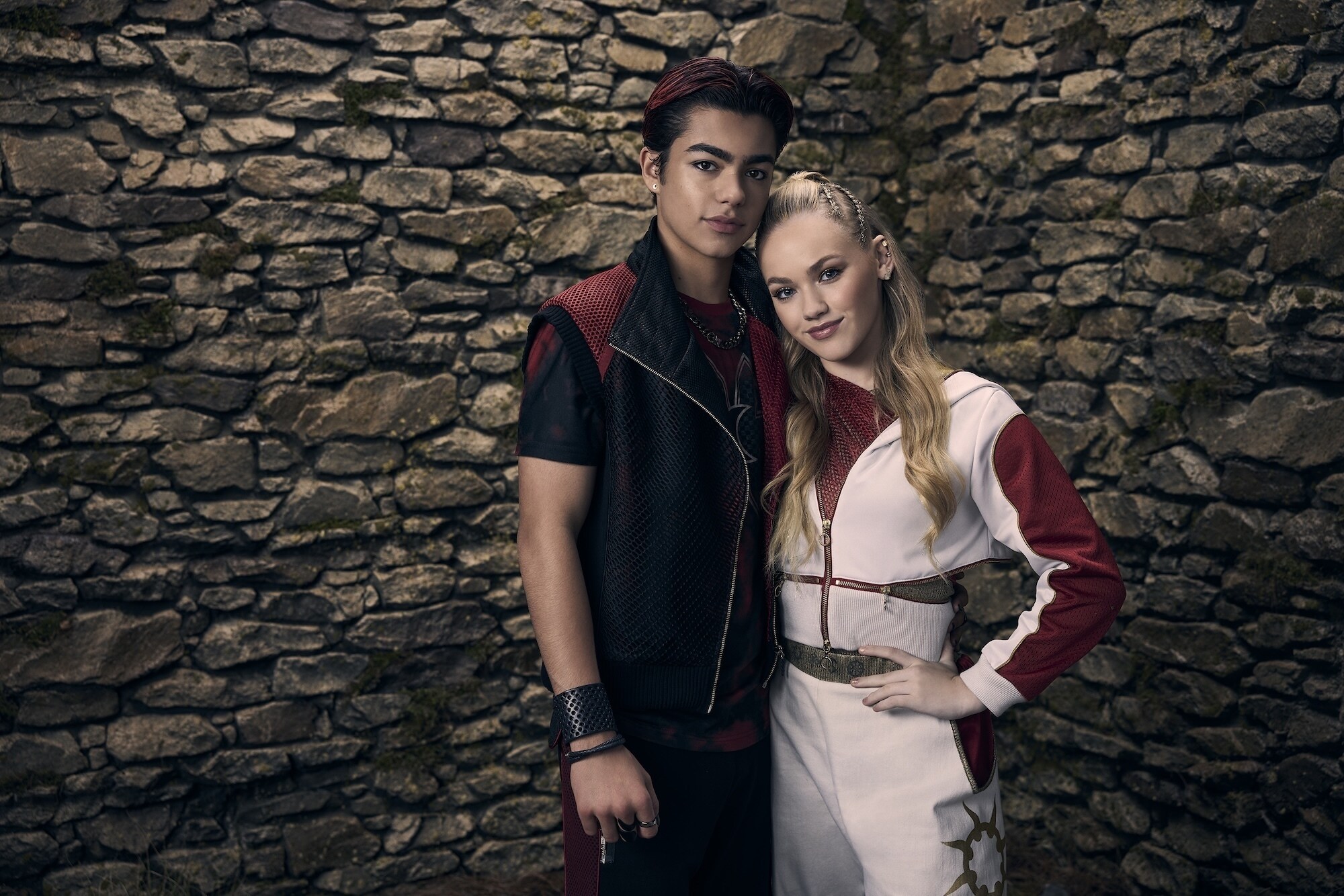 ZOMBIES 4: DAWN OF THE VAMPIRES - Disney’s “Zombies 4: Dawn of the Vampires” stars Freya Skye as Nova and Malachi Barton as Victor. (Disney/Justin Stephens) 