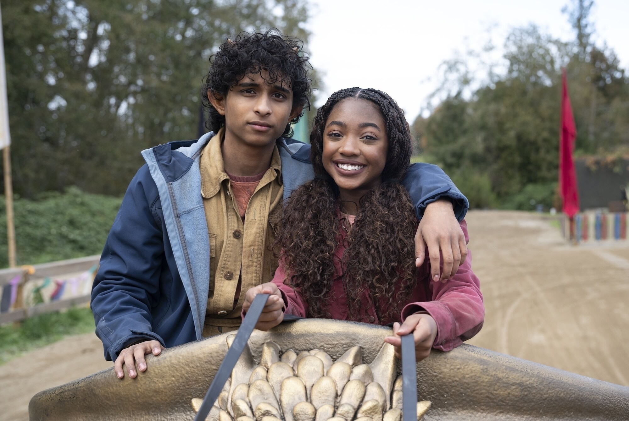 PERCY JACKSON AND THE OLYMPIANS - “Episode 208” (Disney/David Bukach) ARYAN SIMHADRI, LEAH SAVA JEFFRIES