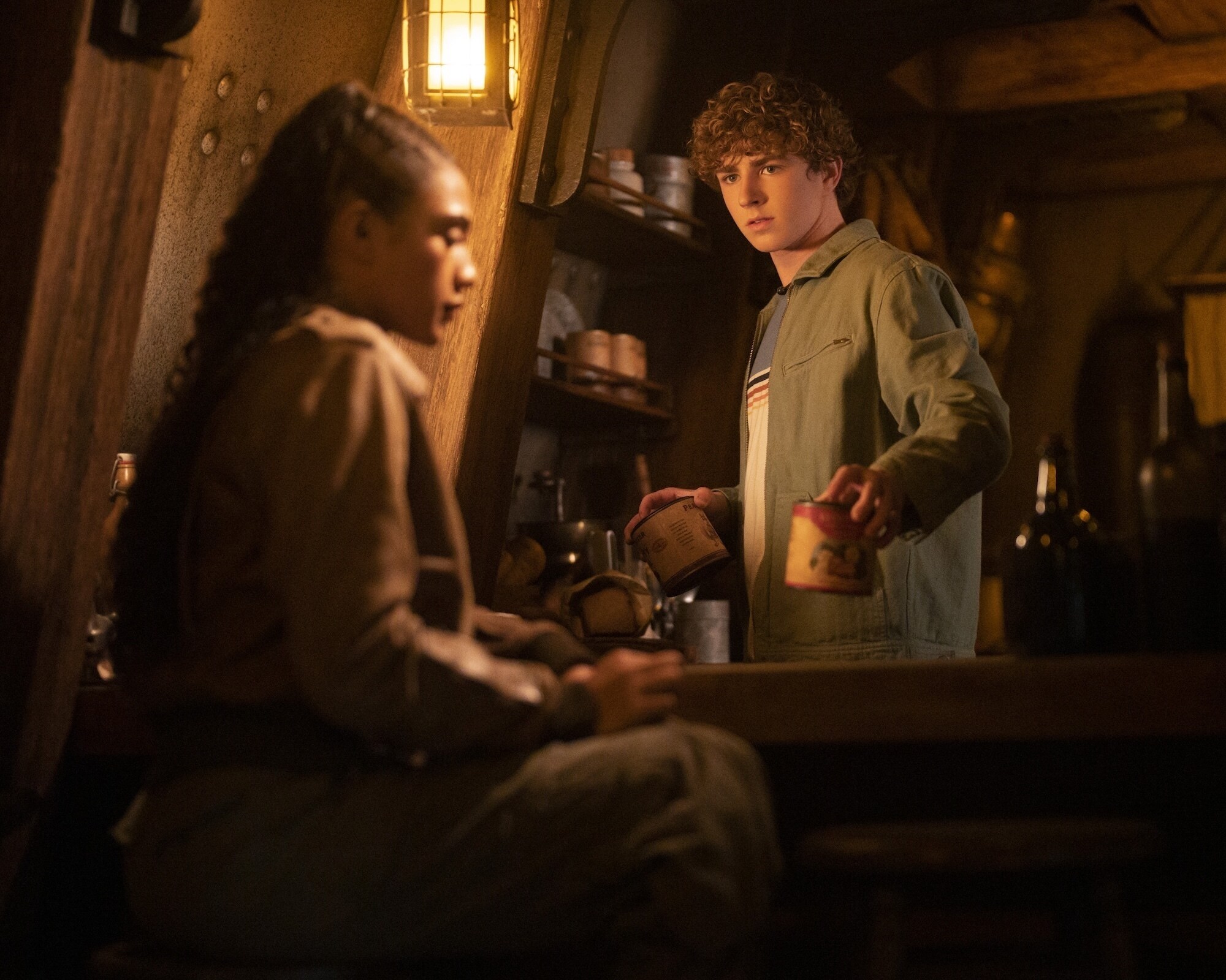 PERCY JACKSON AND THE OLYMPIANS - "Episode 204" (Disney/David Bukach) DIOR GOODJOHN, WALKER SCOBELL