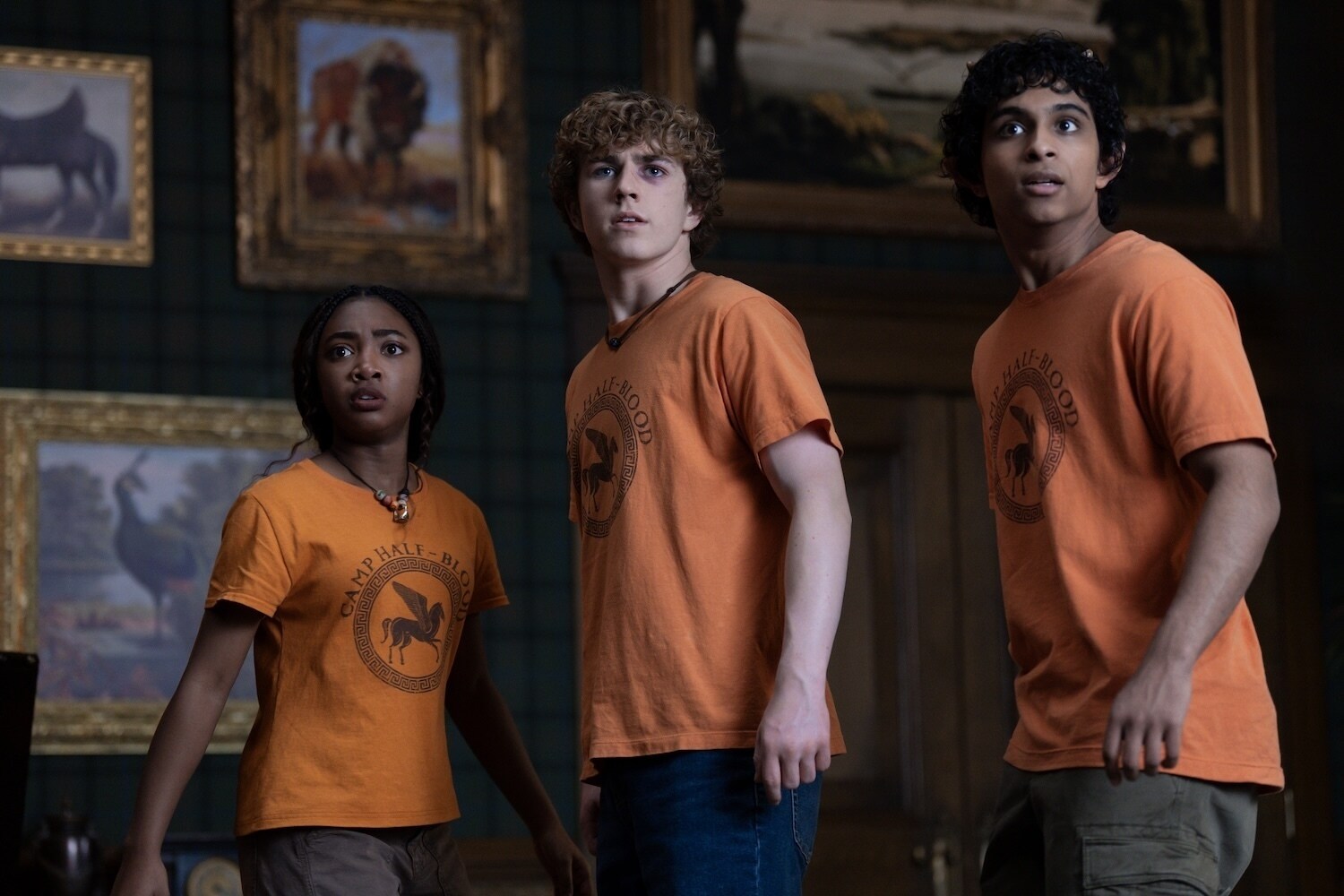PERCY JACKSON AND THE OLYMPIANS - "Episode 208" (Disney/David Bukach) LEAH SAVA JEFFRIES, WALKER SCOBELL, ARYAN SIMHADRI