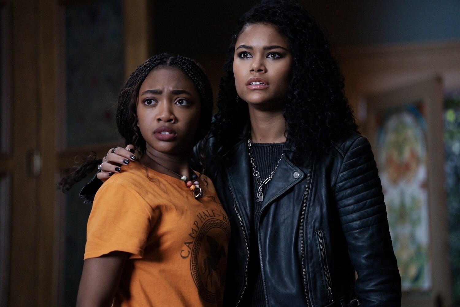 PERCY JACKSON AND THE OLYMPIANS - "Episode 208" (Disney/David Bukach) LEAH SAVA JEFFRIES, TAMARA SMART