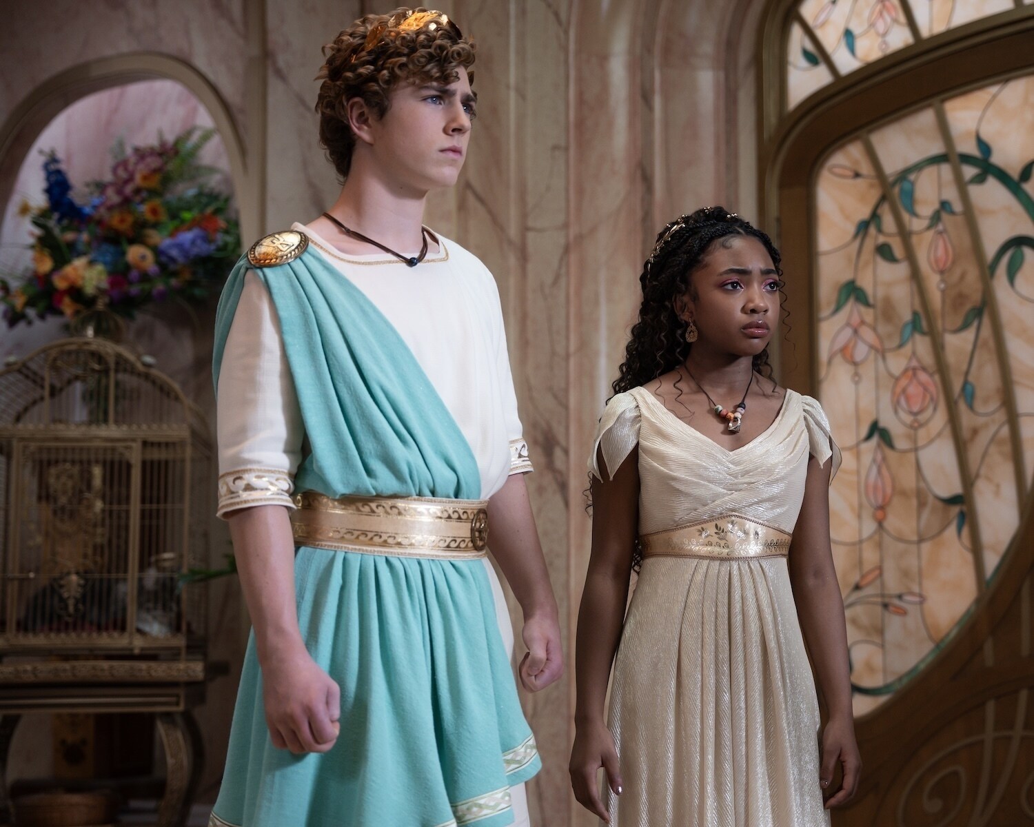 PERCY JACKSON AND THE OLYMPIANS - “Episode 205” (Disney/David Bukach) WALKER SCOBELL, LEAH SAVA JEFFRIES