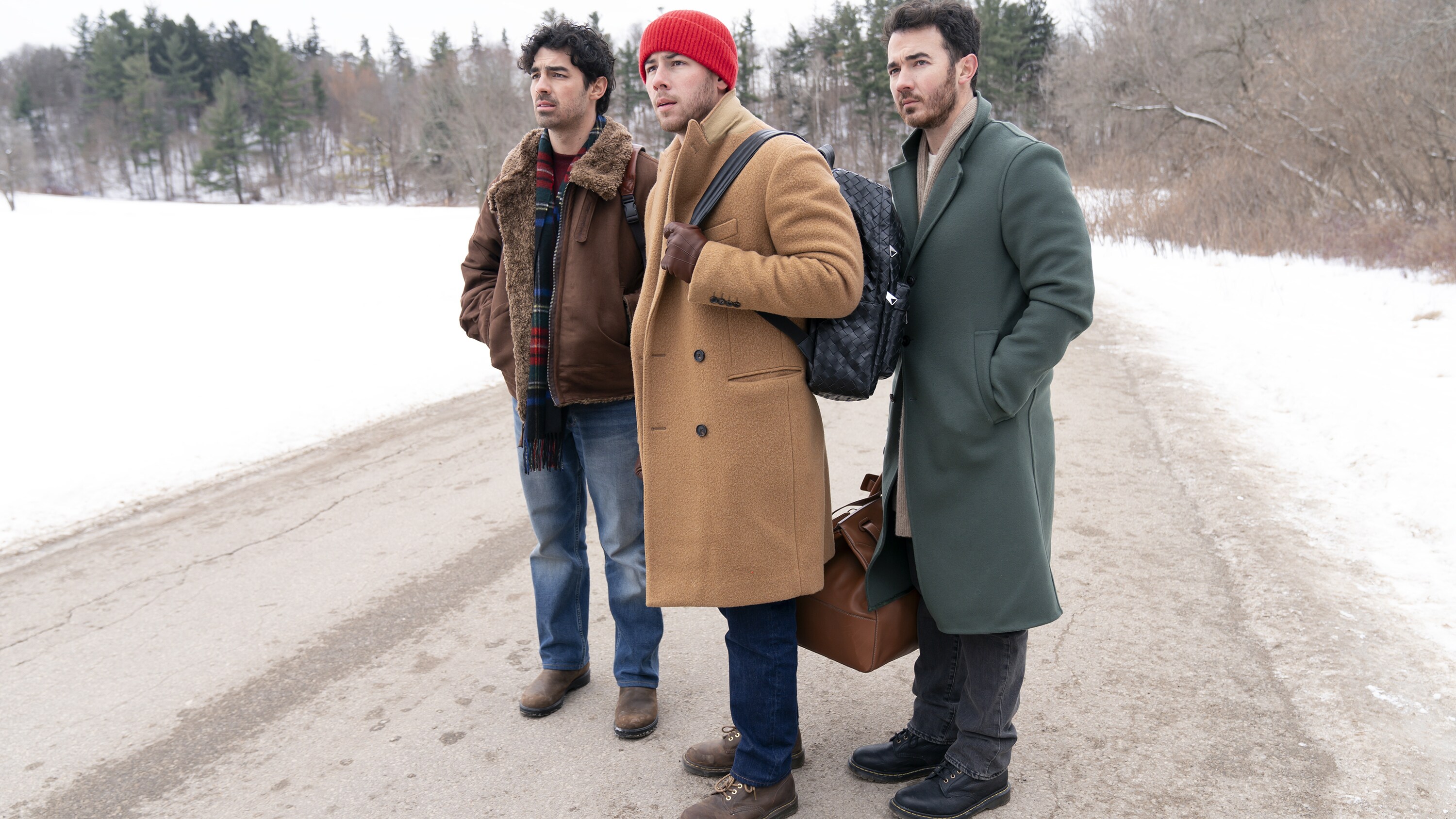 THE JONAS BROTHERS NEED TO GET HO-HO-HOME FOR THE HOLIDAYS IN ‘A VERY JONAS CHRISTMAS MOVIE’ FIRST LOOK TEASER