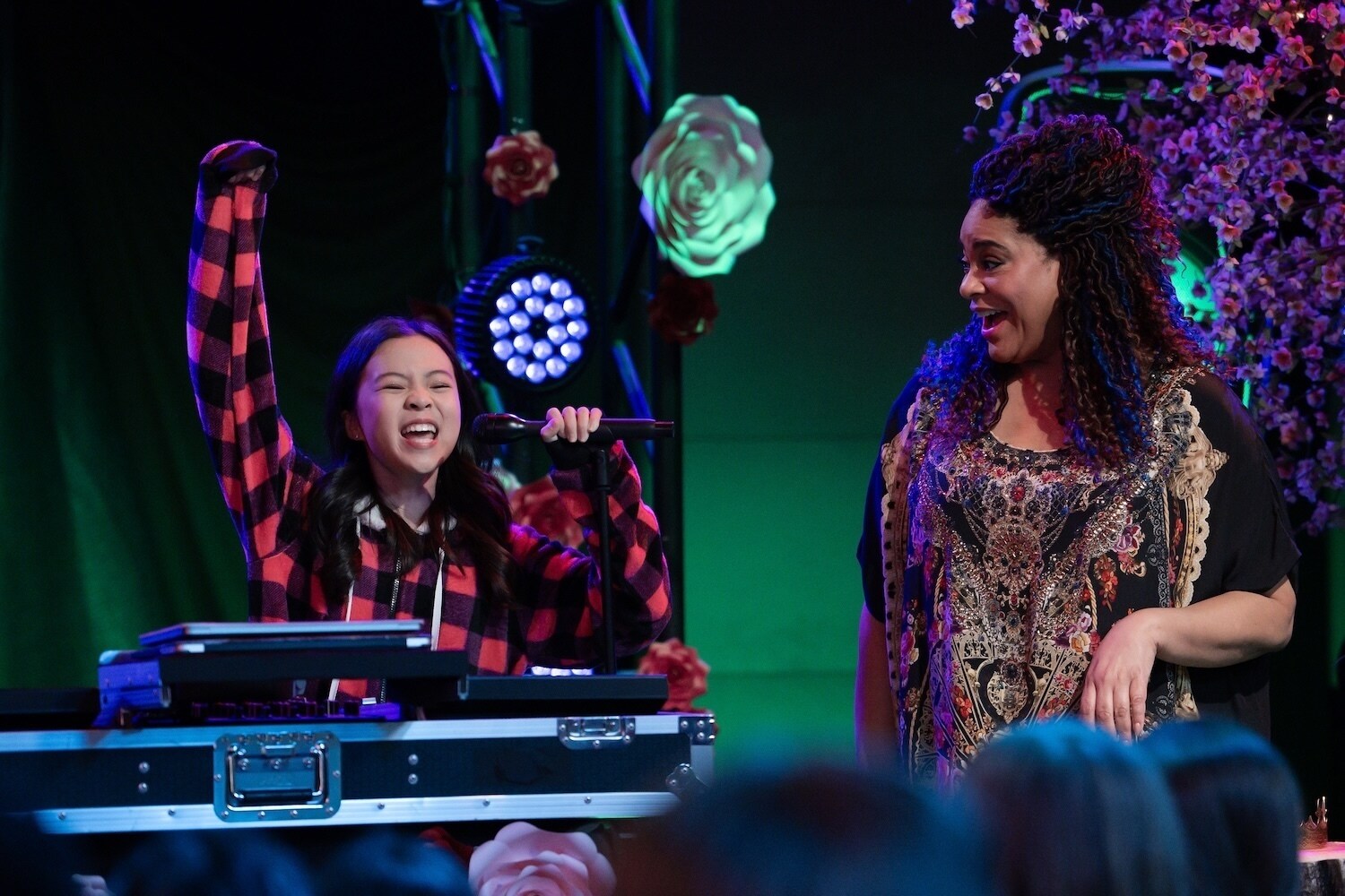 VAMPIRINA: TEENAGE VAMPIRE - “First Dance”  (Disney/Eric McCandless) JIWON LEE, KIM COLES