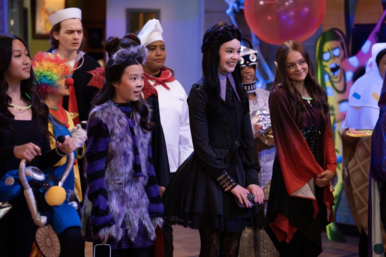 VAMPIRINA: TEENAGE VAMPIRE - “First Halloween” (Disney/Eric McCandless) JIWON LEE, KENZI RICHARDSON