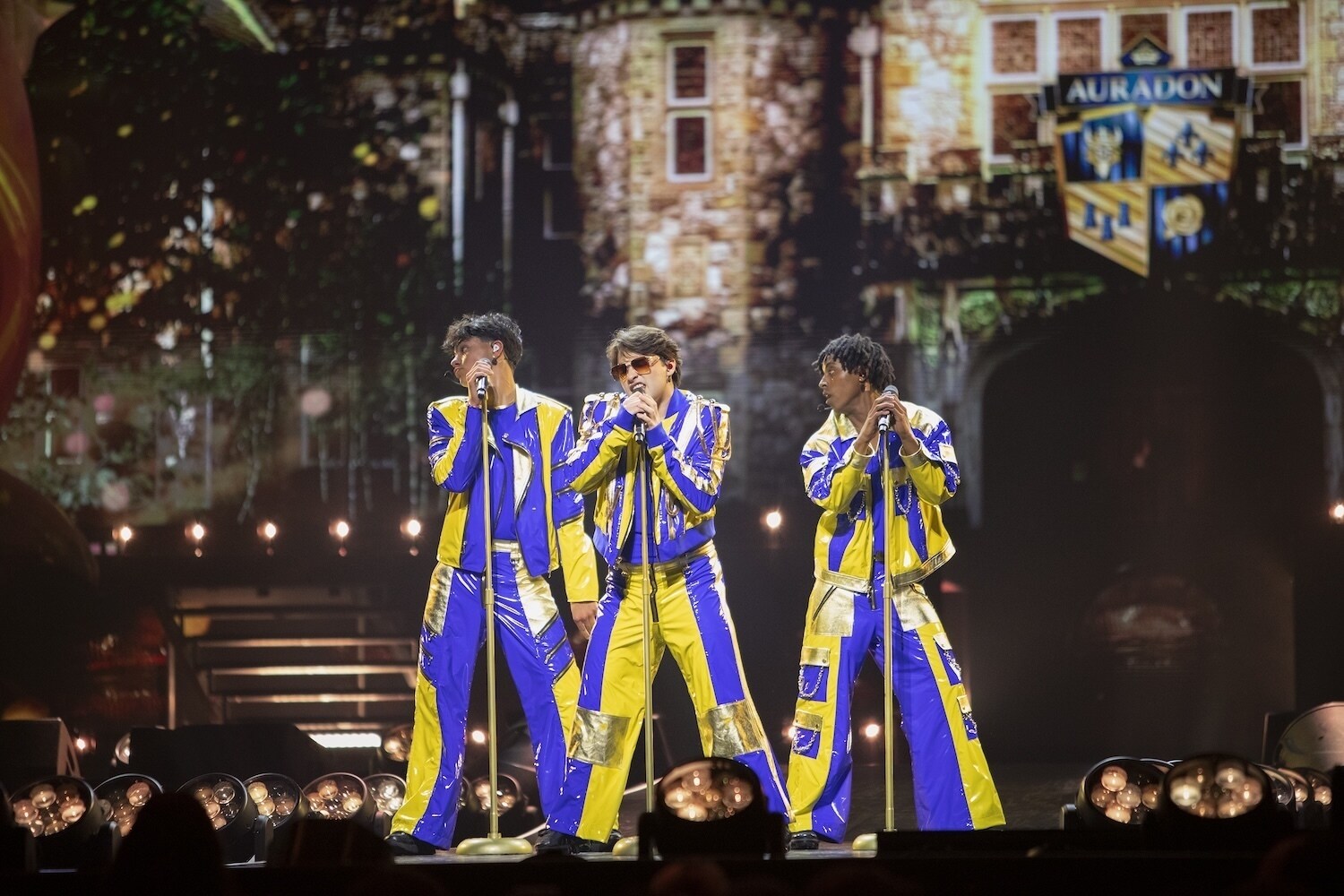 DESCENDANTS / ZOMBIES WORLDS COLLIDE - Anaheim show. (Disney/Kayla Delaura) MALACHI BARTON, JOSHUA COLLEY, MEKONNEN KNIFE