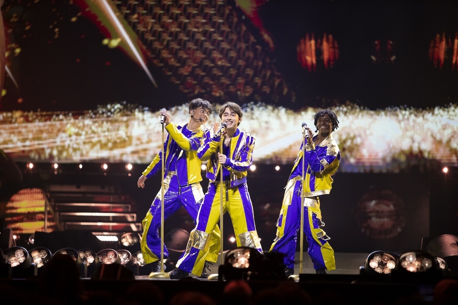 DESCENDANTS / ZOMBIES WORLDS COLLIDE - Anaheim show. (Disney/Kayla Delaura) MALACHI BARTON, JOSHUA COLLEY, MEKONNEN KNIFE