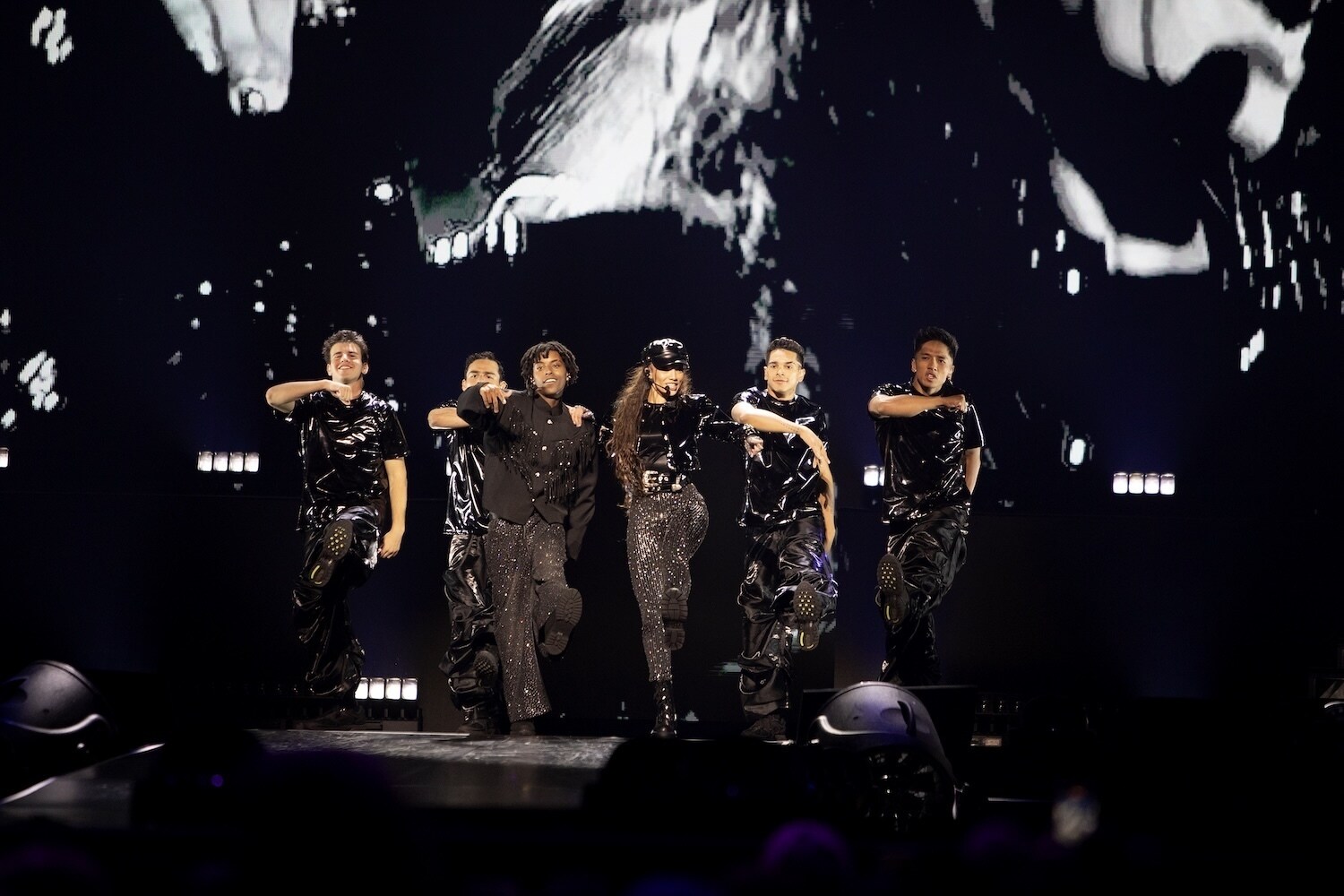 DESCENDANTS / ZOMBIES WORLDS COLLIDE - Anaheim show. (Disney/Kayla Delaura) MEKONNEN KNIFE, MALIA BAKER