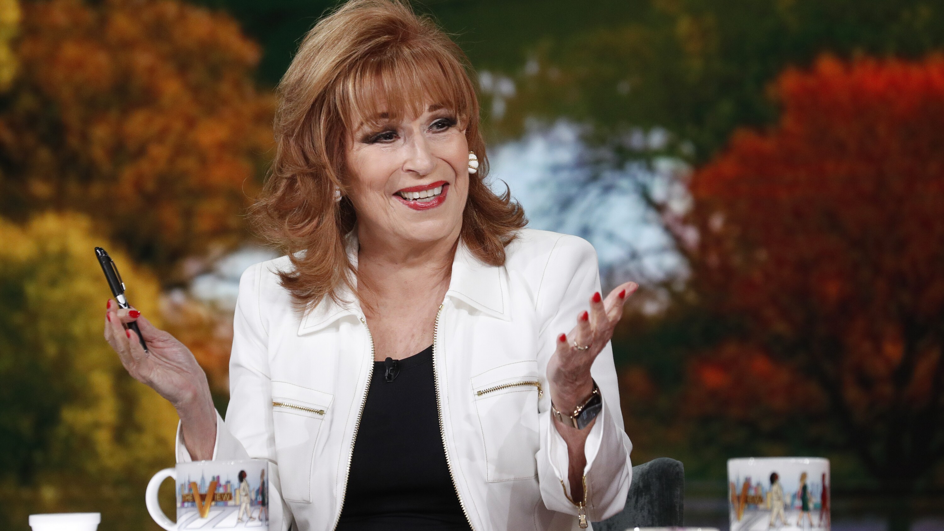 Joy Behar on the set of 'The View'