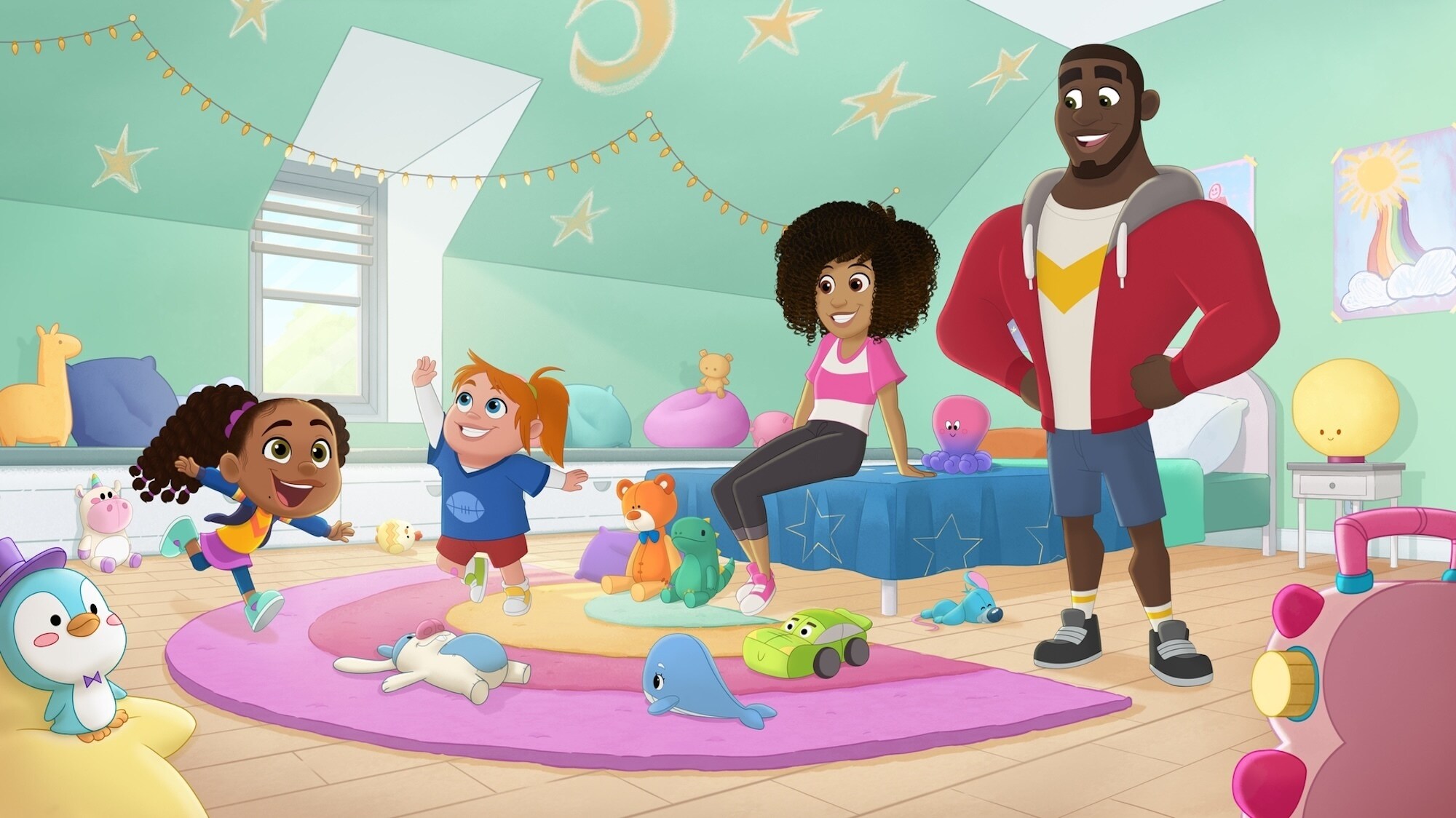 HEY A.J.! (Disney) AJ, THEO, JESSIE, SIGGI, MARTY