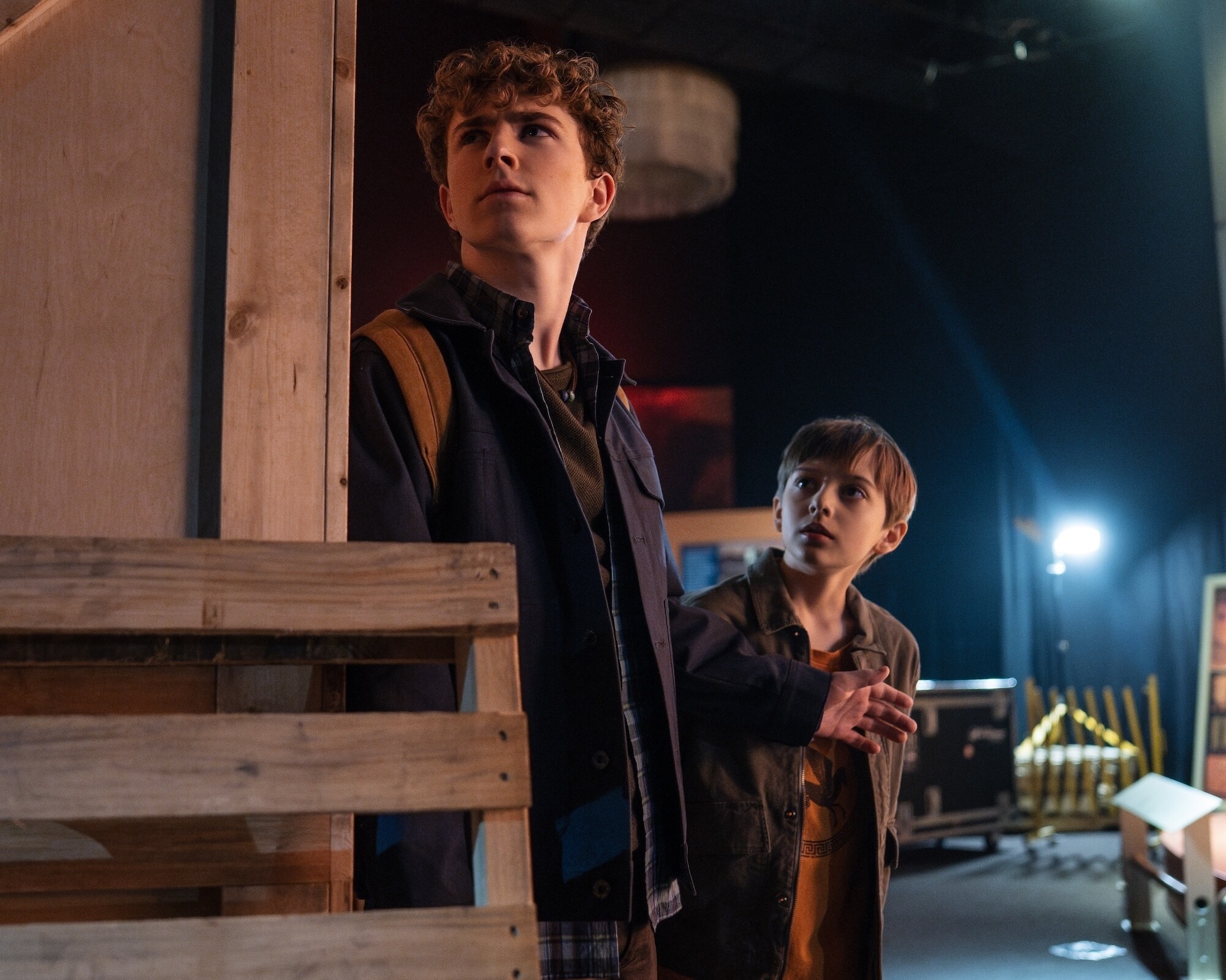 PERCY JACKSON AND THE OLYMPIANS - "Episode 303" (Disney/David Bukach) WALKER SCOBELL, LEVI CHRISOPULOS