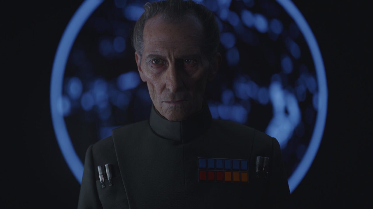 Following the strike, Tarkin informs Krennic that he will be taking over the Death Star's operati...