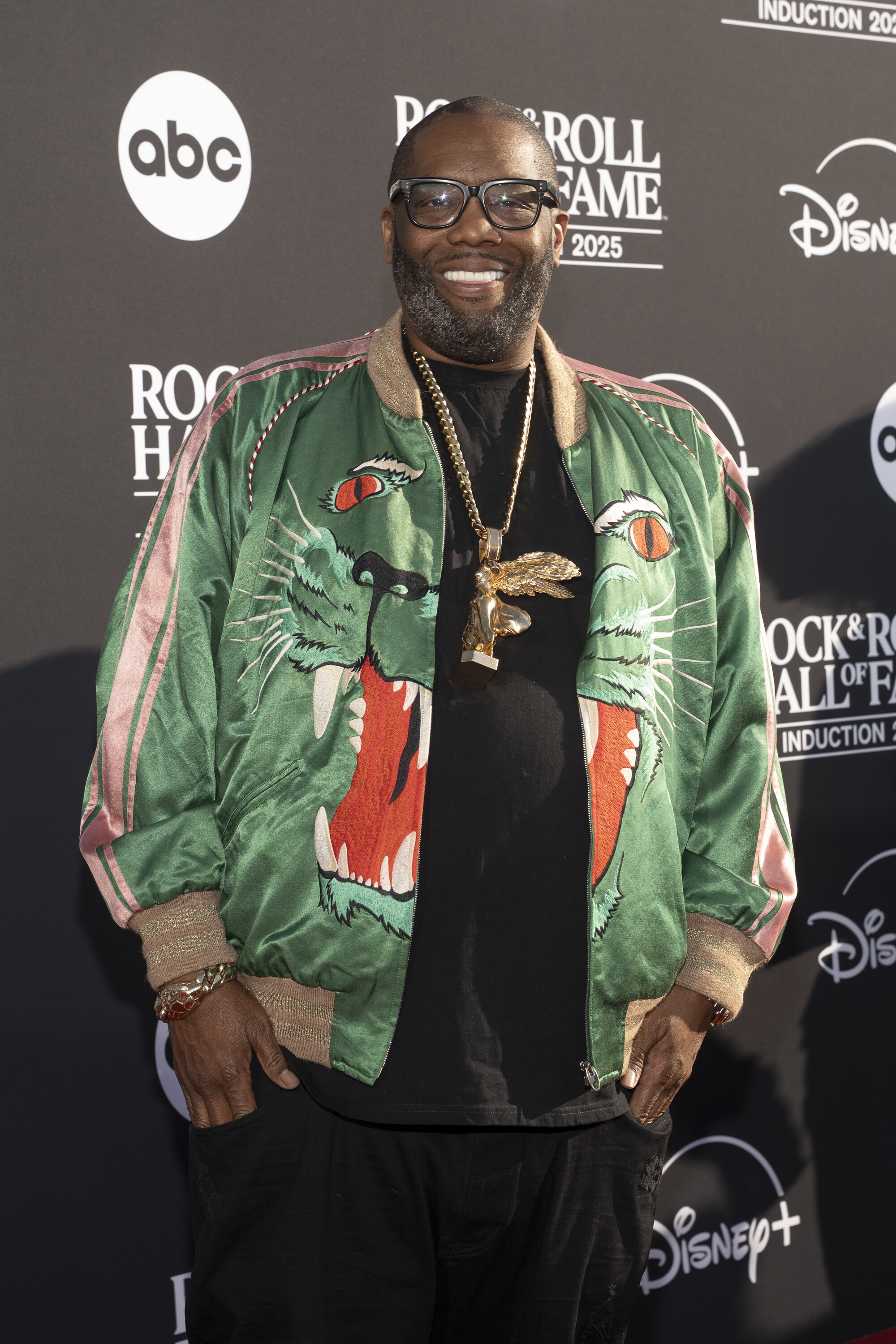 ROCK & ROLL HALL OF FAME 2025 INDUCTION CEREMONY – The 2025 Rock & Roll Hall of Fame Induction Ceremony, with once-in-a-lifetime performances and collaborations paying tribute to the iconic, generation-defining inductees, will be broadcast live coast to coast from Los Angeles on SATURDAY, NOV. 8 (8:00 p.m. EDT) on Disney+. (Disney/Cristian Lopez)  KILLER MIKE 