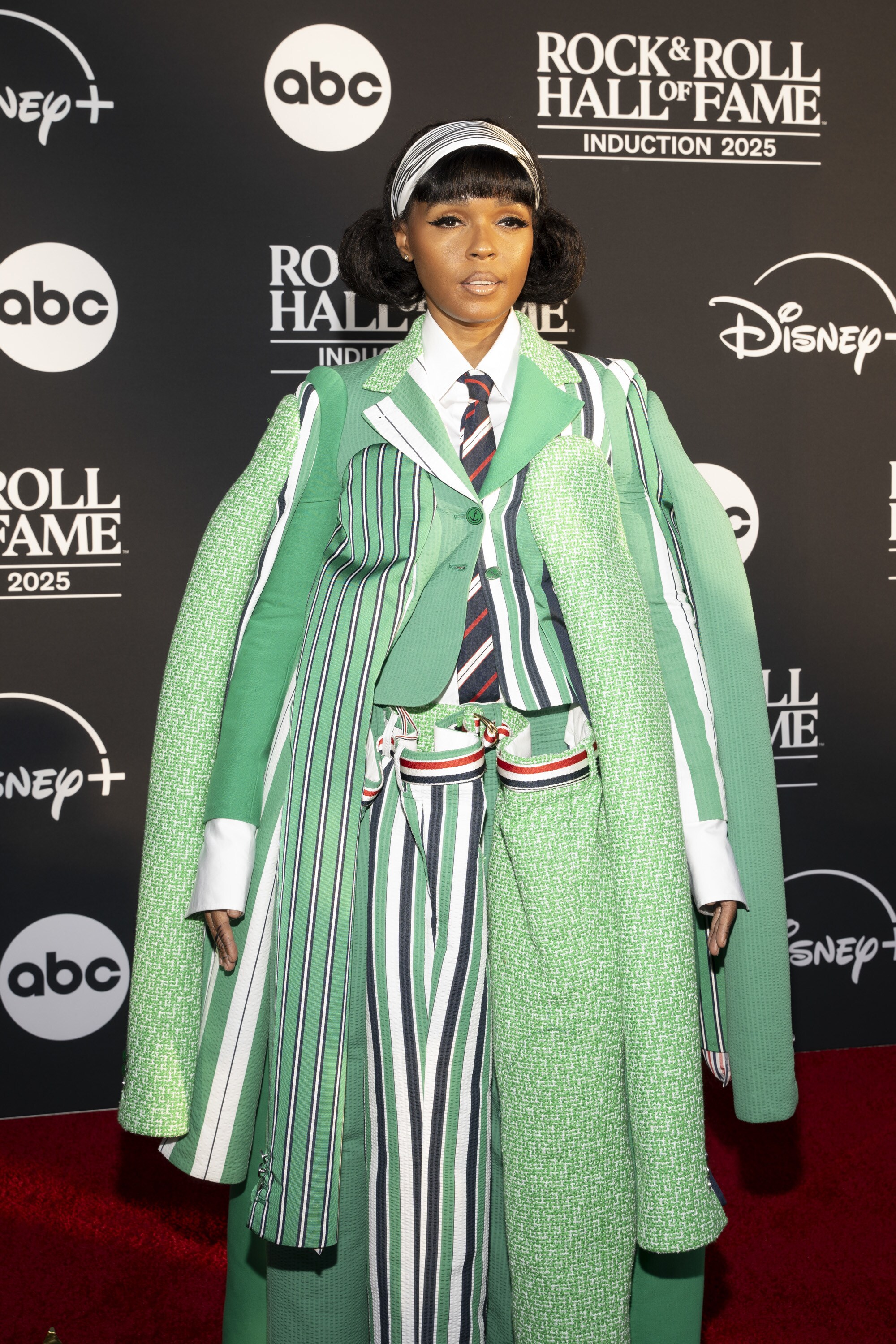 ROCK & ROLL HALL OF FAME 2025 INDUCTION CEREMONY – The 2025 Rock & Roll Hall of Fame Induction Ceremony, with once-in-a-lifetime performances and collaborations paying tribute to the iconic, generation-defining inductees, will be broadcast live coast to coast from Los Angeles on SATURDAY, NOV. 8 (8:00 p.m. EDT) on Disney+. (Disney/Cristian Lopez)  JANELLE MONÁE  