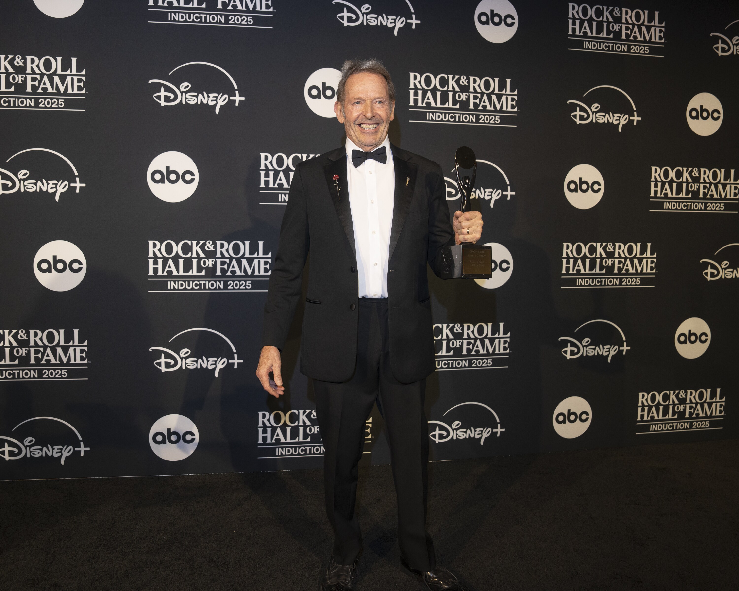 ROCK & ROLL HALL OF FAME 2025 INDUCTION CEREMONY – The 2025 Rock & Roll Hall of Fame Induction Ceremony, with once-in-a-lifetime performances and collaborations paying tribute to the iconic, generation-defining inductees, will be broadcast live coast to coast from Los Angeles on SATURDAY, NOV. 8 (8:00 p.m. EDT) on Disney+. (Disney/Ser Baffo)  SIMON KIRKE  