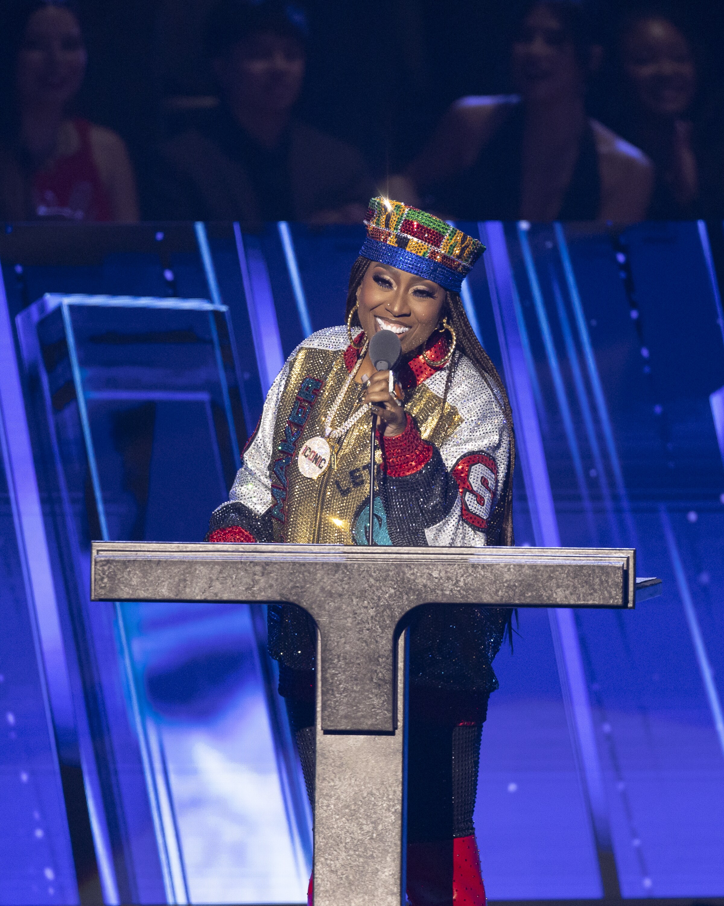 ROCK & ROLL HALL OF FAME 2025 INDUCTION CEREMONY – The 2025 Rock & Roll Hall of Fame Induction Ceremony, with once-in-a-lifetime performances and collaborations paying tribute to the iconic, generation-defining inductees, will be broadcast live coast to coast from Los Angeles on SATURDAY, NOV. 8 (8:00 p.m. EDT) on Disney+. (Disney/Frank Micelotta)  MISSY ELLIOTT  