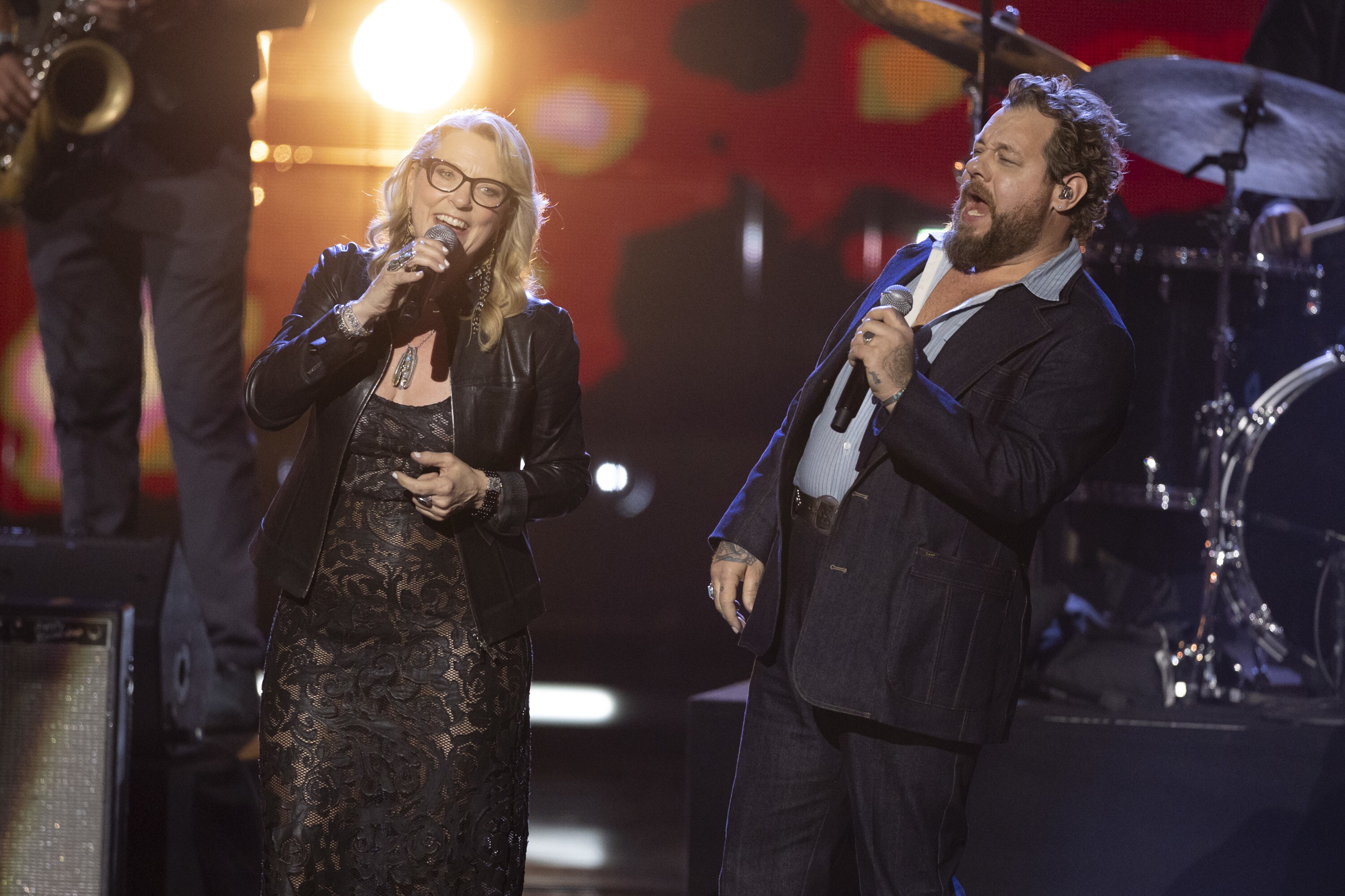 ROCK & ROLL HALL OF FAME 2025 INDUCTION CEREMONY – The 2025 Rock & Roll Hall of Fame Induction Ceremony, with once-in-a-lifetime performances and collaborations paying tribute to the iconic, generation-defining inductees, will be broadcast live coast to coast from Los Angeles on SATURDAY, NOV. 8 (8:00 p.m. EDT) on Disney+. (Disney/Frank Micelotta)  SUSAN TEDESCHI, NATHANIEL RATELIFF 