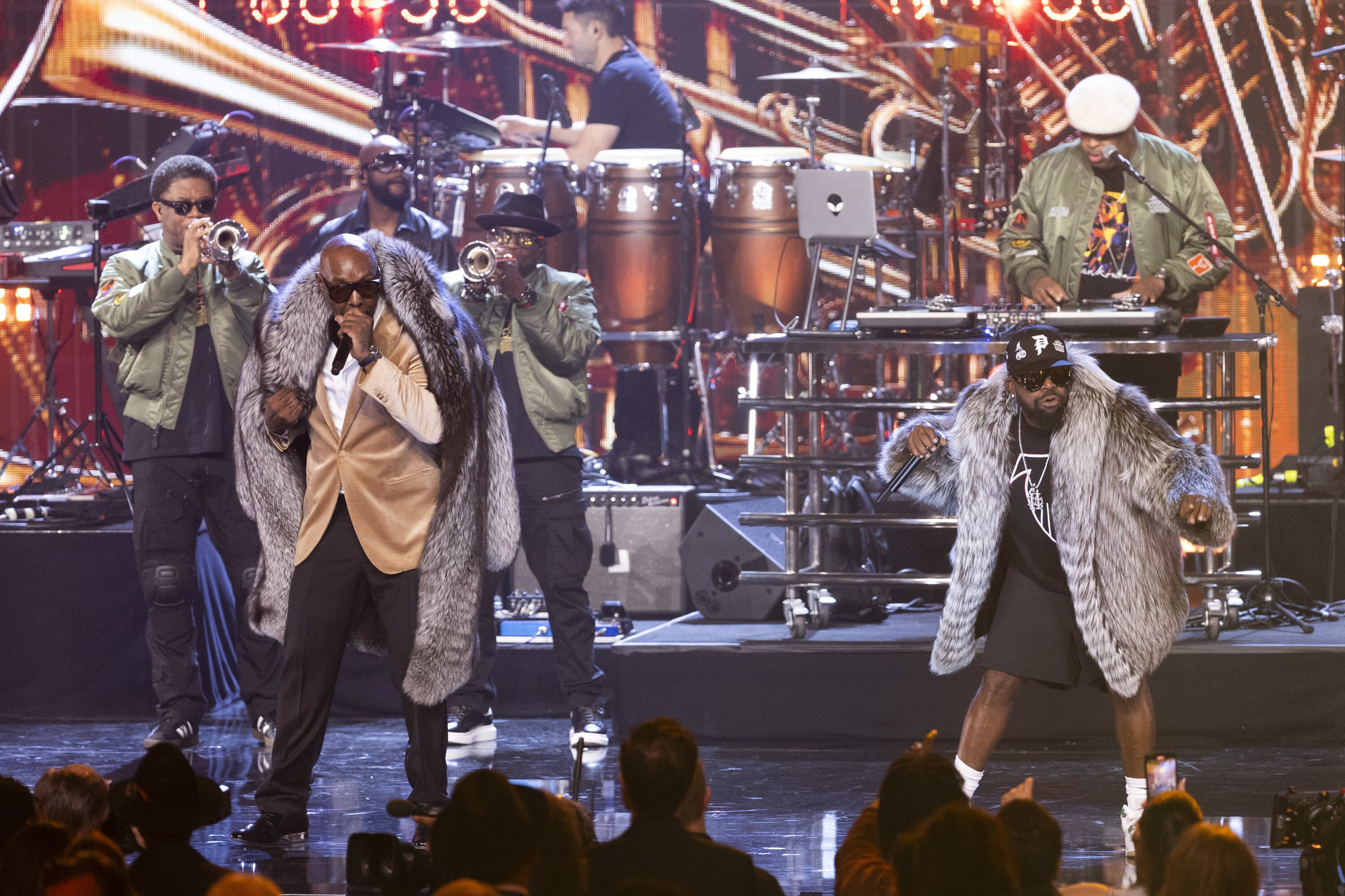 ROCK & ROLL HALL OF FAME 2025 INDUCTION CEREMONY – The 2025 Rock & Roll Hall of Fame Induction Ceremony, with once-in-a-lifetime performances and collaborations paying tribute to the iconic, generation-defining inductees, will be broadcast live coast to coast from Los Angeles on SATURDAY, NOV. 8 (8:00 p.m. EDT) on Disney+. (Disney/Frank Micelotta)  SLEEPY BROWN, BIG BOI 