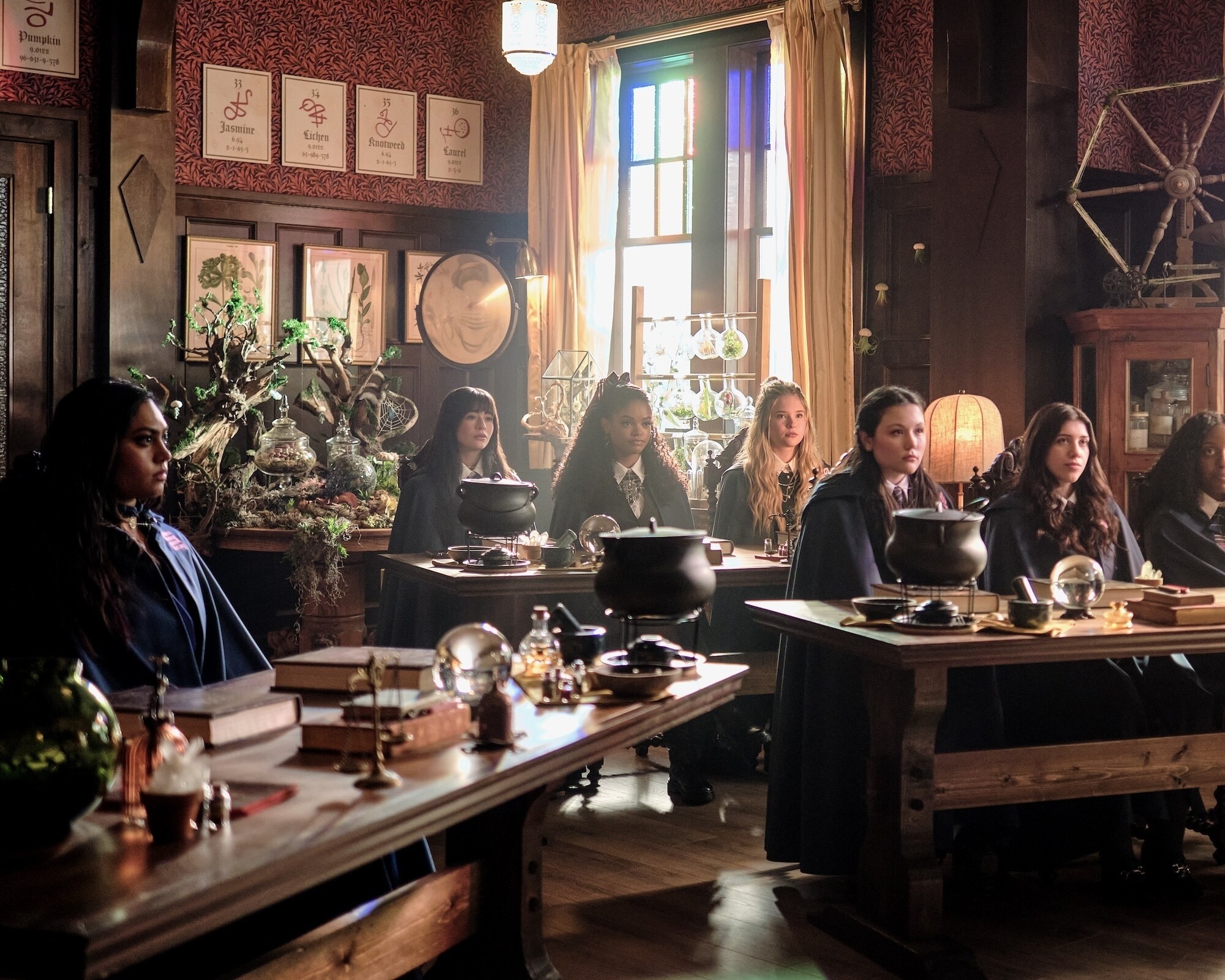 COVEN ACADEMY - "Episode 104" (Disney/David Astorga) SWAYAM BHATIA, MALINA PAULI WEISSMAN, JORDAN LEFTWICH, ORA DUPLASS