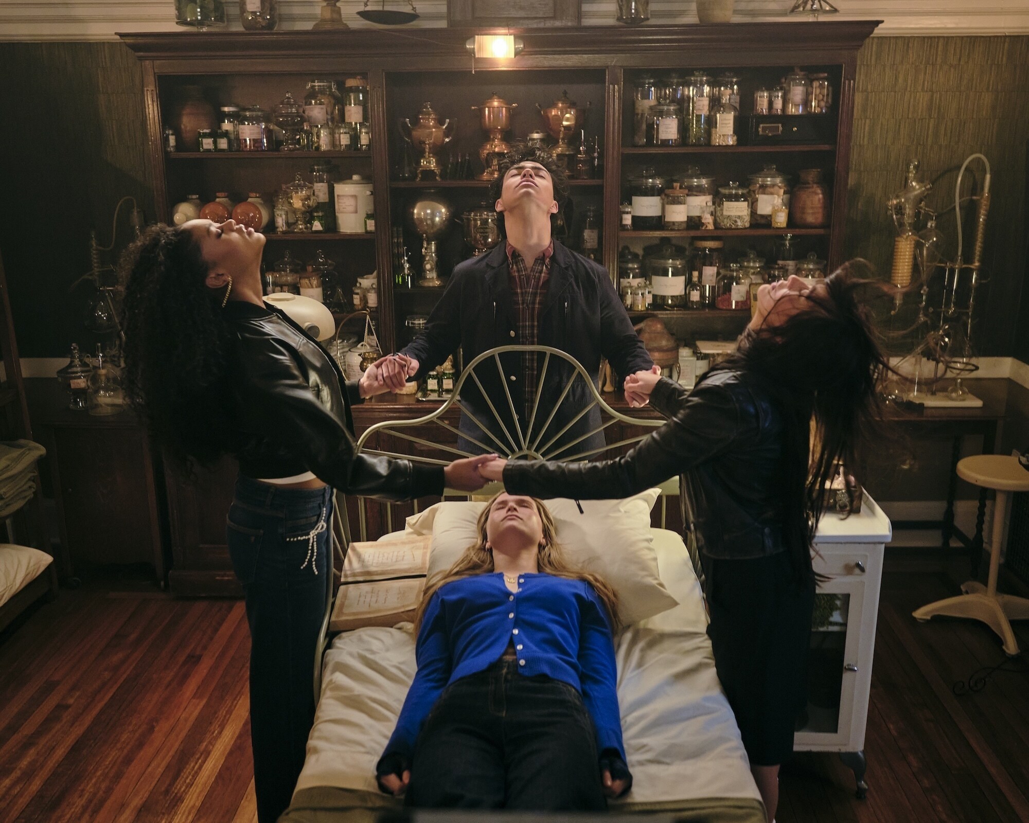 COVEN ACADEMY - "Episode 106" (Disney/David Astorga) JORDAN LEFTWICH, MALACHI BARTON, MALINA PAULI WEISSMAN, ORA DUPLASS