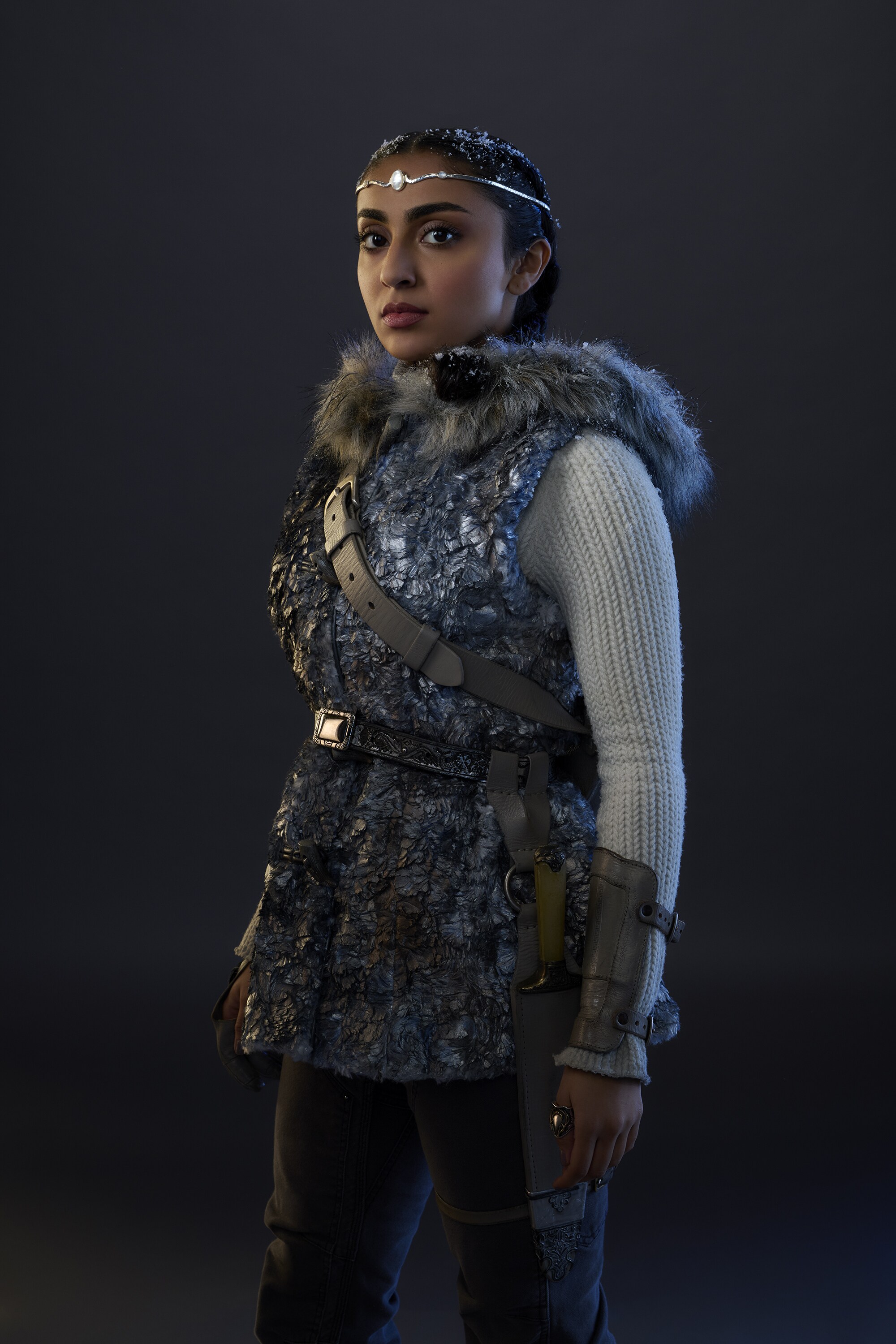 PERCY JACKSON AND THE OLYMPIANS - Disney’s “Percy Jackson and the Olympians” stars Saara Chaudry as Zoë Nightshade. (Disney/Pari Dukovic)