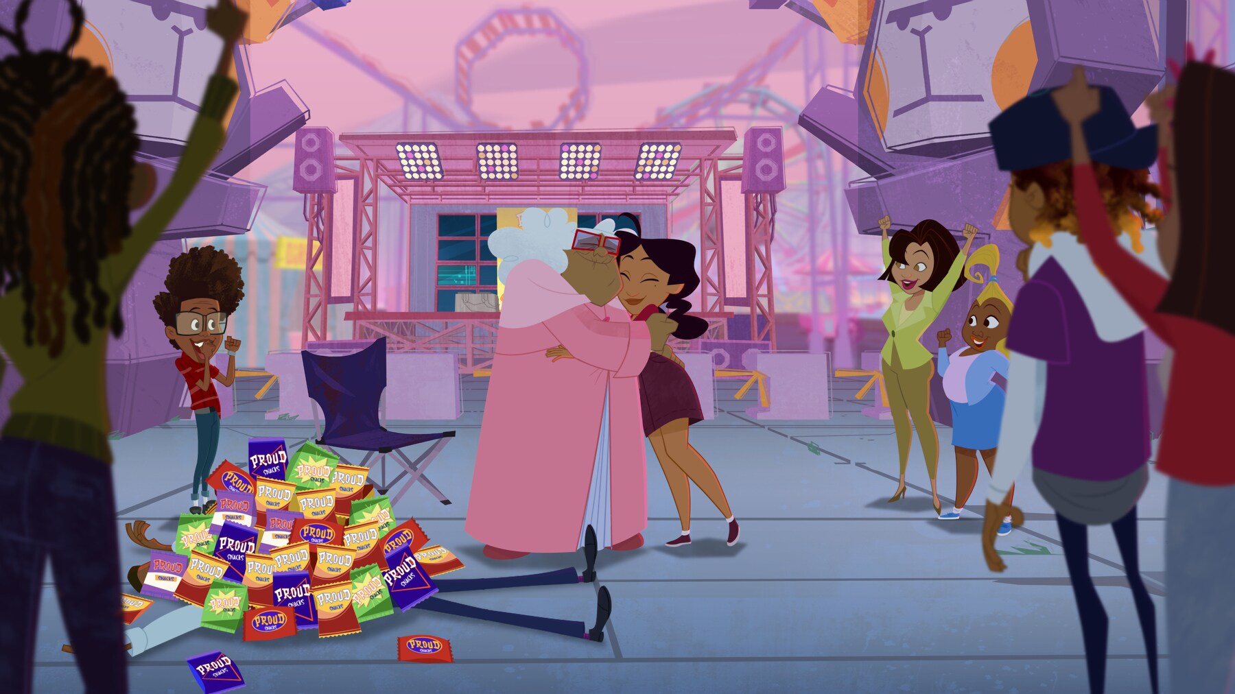 THE PROUD FAMILY: LOUDER AND PROUDER - “Space Oddity” (Disney) MAYA, MYRON, SUGA MAMA, PENNY, TRUDY, DIJONAY, KG, LACIENEGA