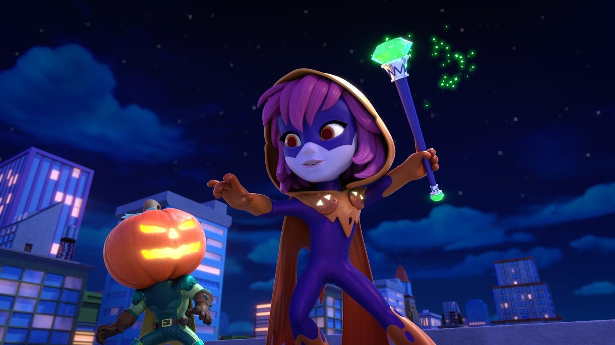 MARVEL’S SPIDEY AND HIS AMAZING FRIENDS - “Spidey and the Avengers: Halloween Team-Up!” (Disney) JACK O LANTERN, HALLOW’S EVE