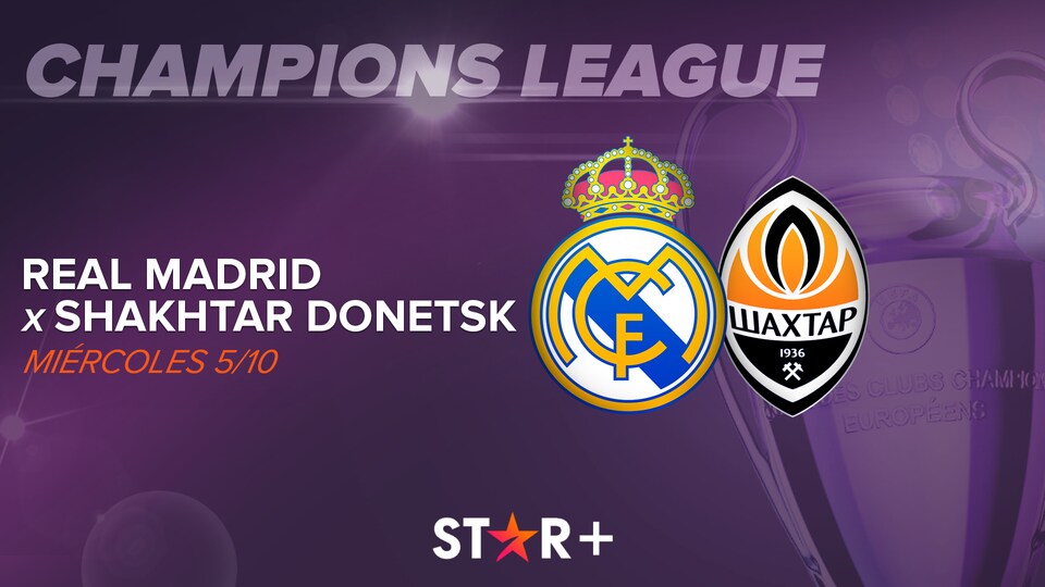 Real Madrid vs Shakhtar Donetsk vivo: dónde ver online el de Champions League | Star Latinoamérica