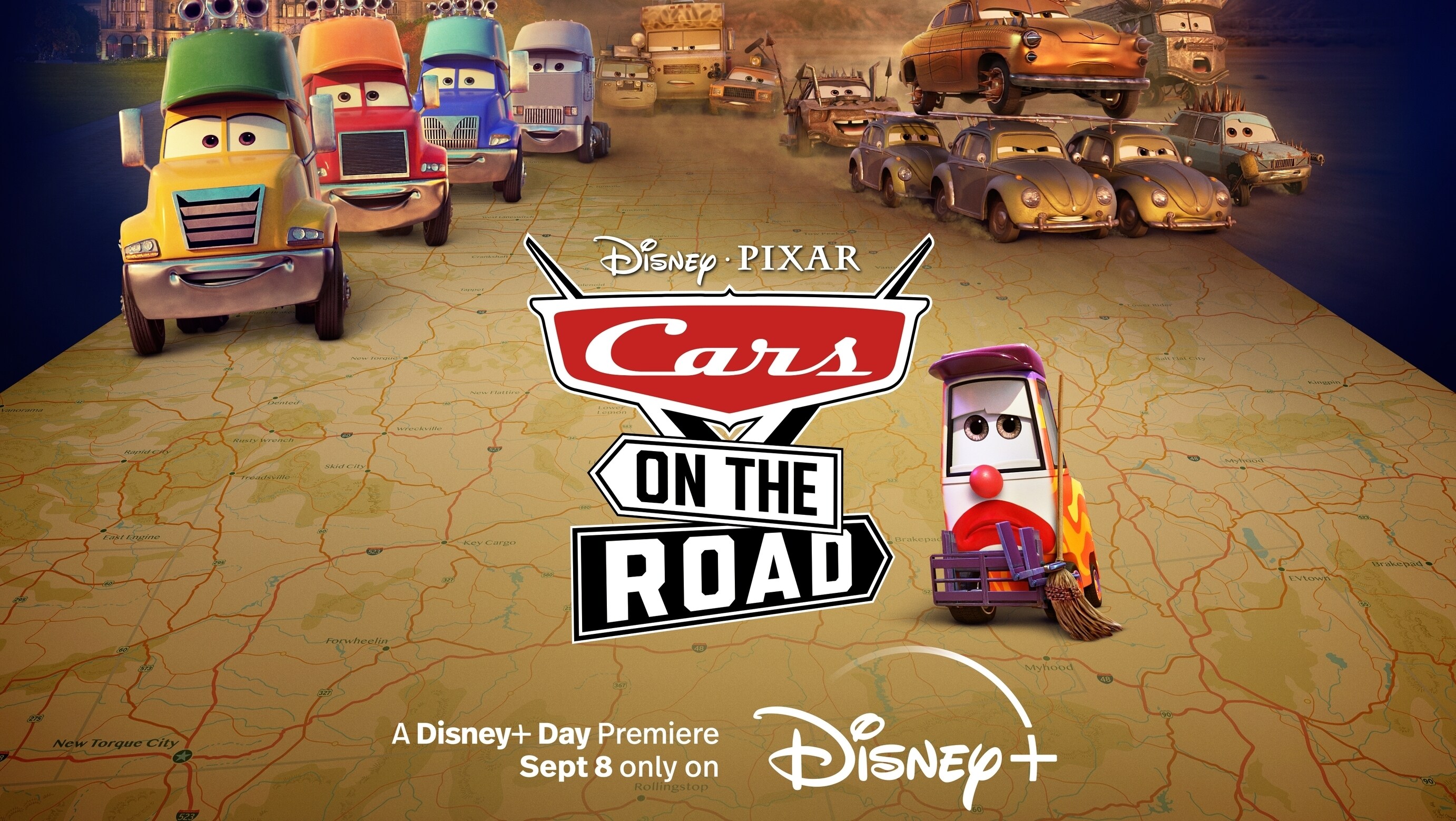 Lightning McQueen And Mater Return In The Disney+ Series Cars On The Road