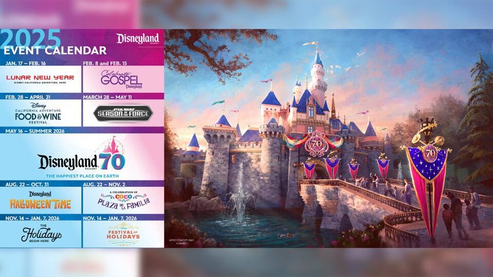 カリフォルニア ディズニーランド・リゾート 2025年の年間イベント