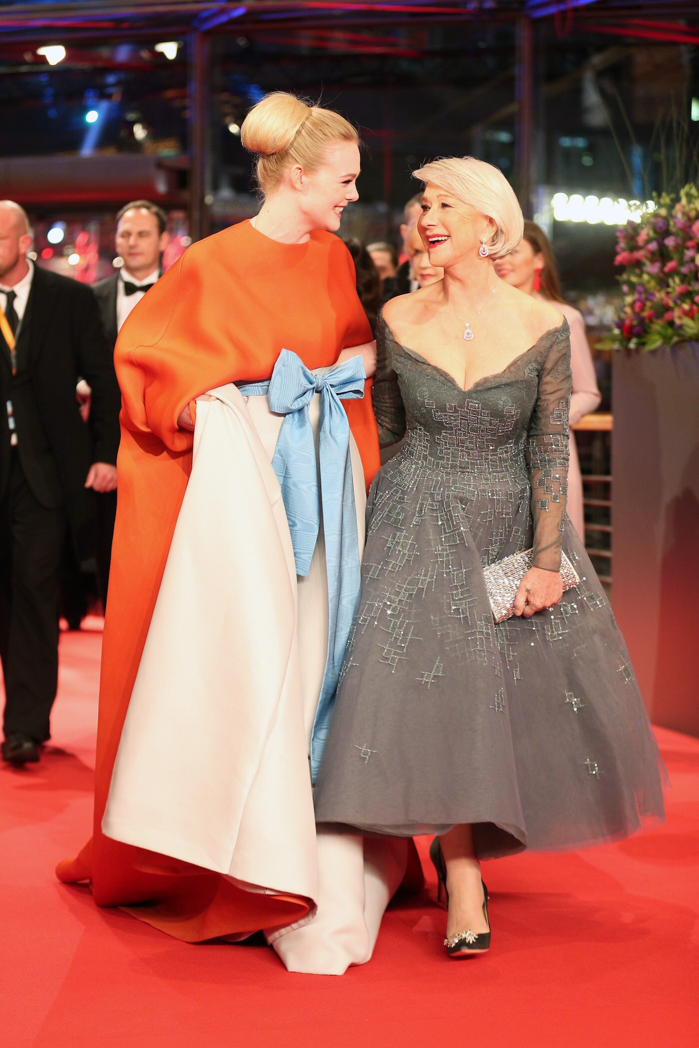 Elle Fanning and Helen Mirren at the Berlin International Film Festival