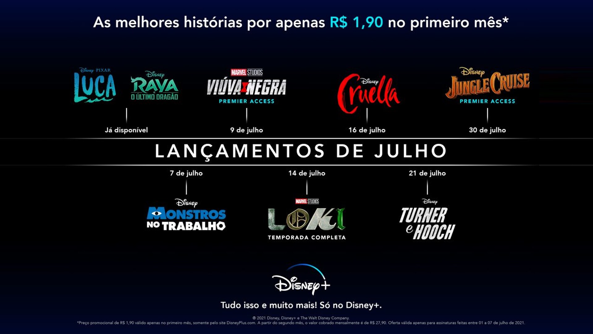 Disney+ diminui assinatura para R$ 1,90 após estreia do HBO Max no