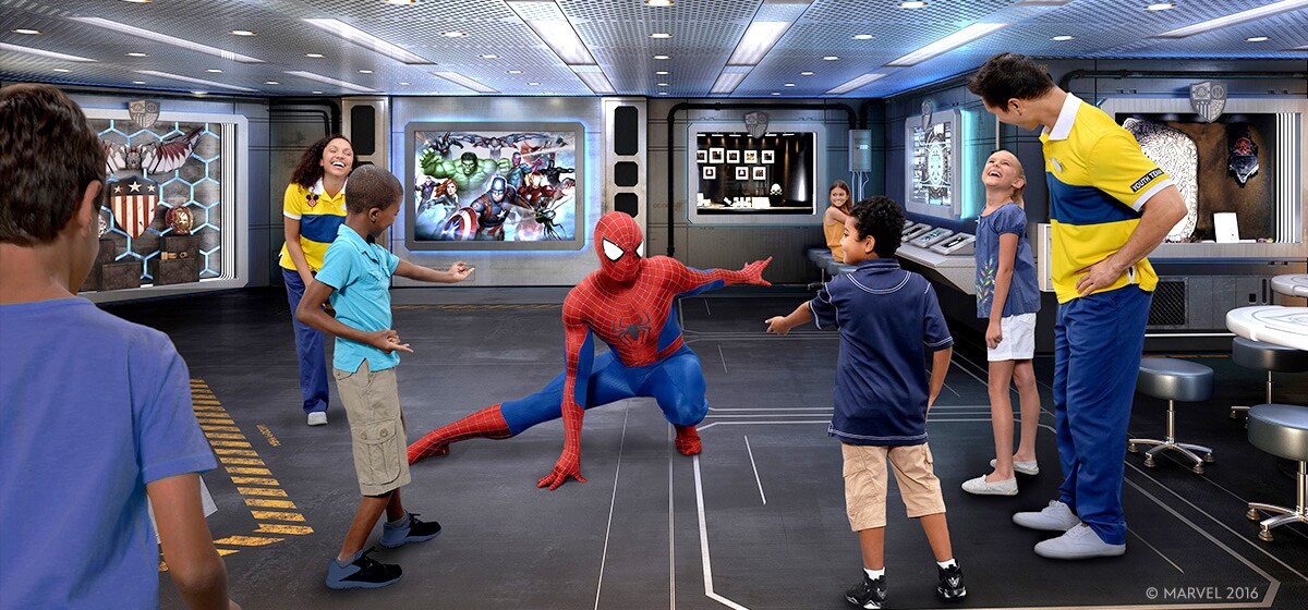 Kids can channel their inner Super Hero when they visit Disney’s Oceaneer Club featuring the Marv...
