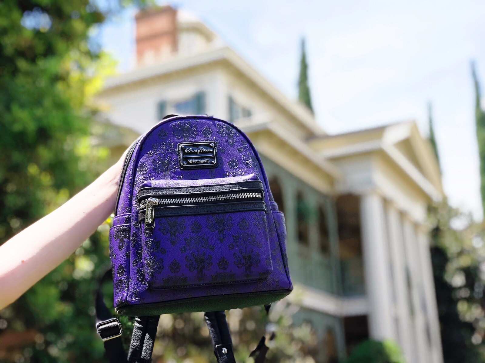 Purple cheap disney backpack