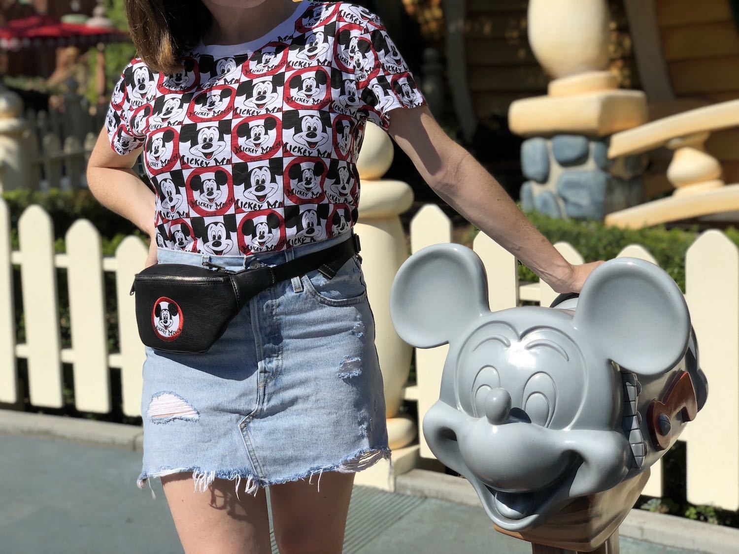 Tee shirt and waist bag from the Mickey Mouse Club collection