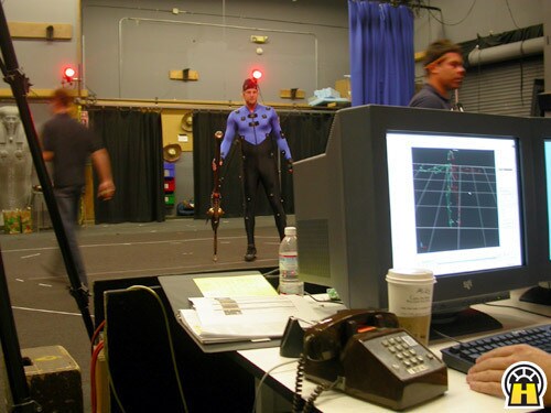 The motion capture stage for Episode III.