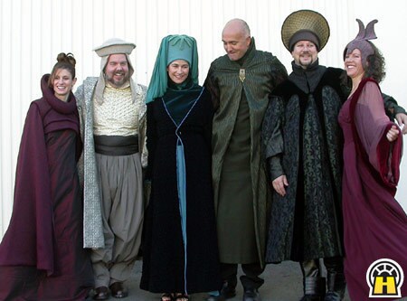 Actors on set of Episode III.
