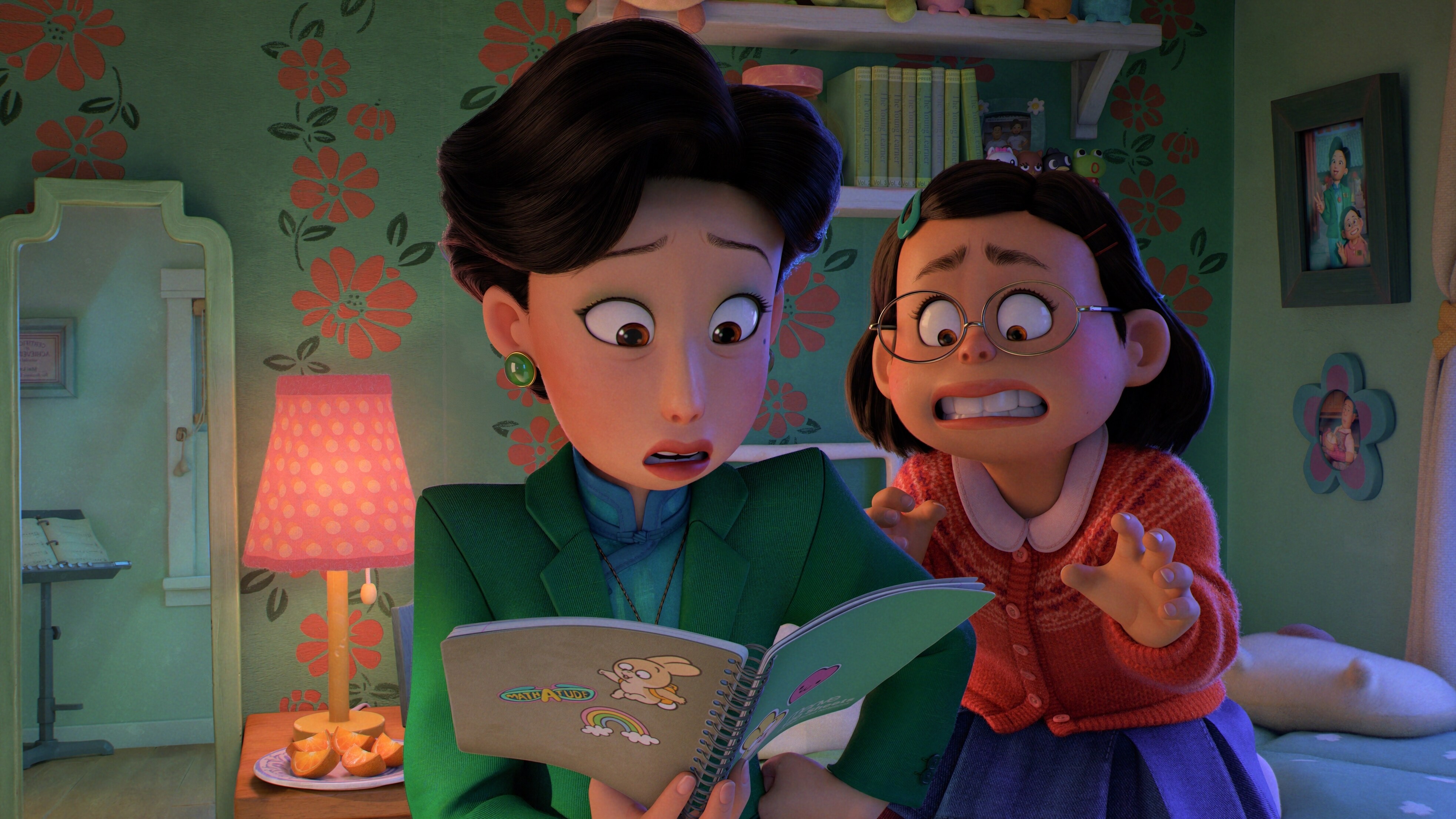 MOTHER, PLEASE! -- Disney and Pixar’s all-new original feature film “Turning Red” introduces 13-year-old Mei Lee and her mother, Ming. They’ve always been close, so when Mei begins showing interest in typical teenager things—like boys, for example—Ming is a little (or a lot) tempted to overreact. Featuring Rosalie Chiang as the voice of Mei Lee, and Sandra Oh as the voice of Ming, “Turning Red” will debut exclusively on Disney+ (where Disney+ is available) on March 11, 2022. © 2022 Disney/Pixar. All Rights Reserved.
